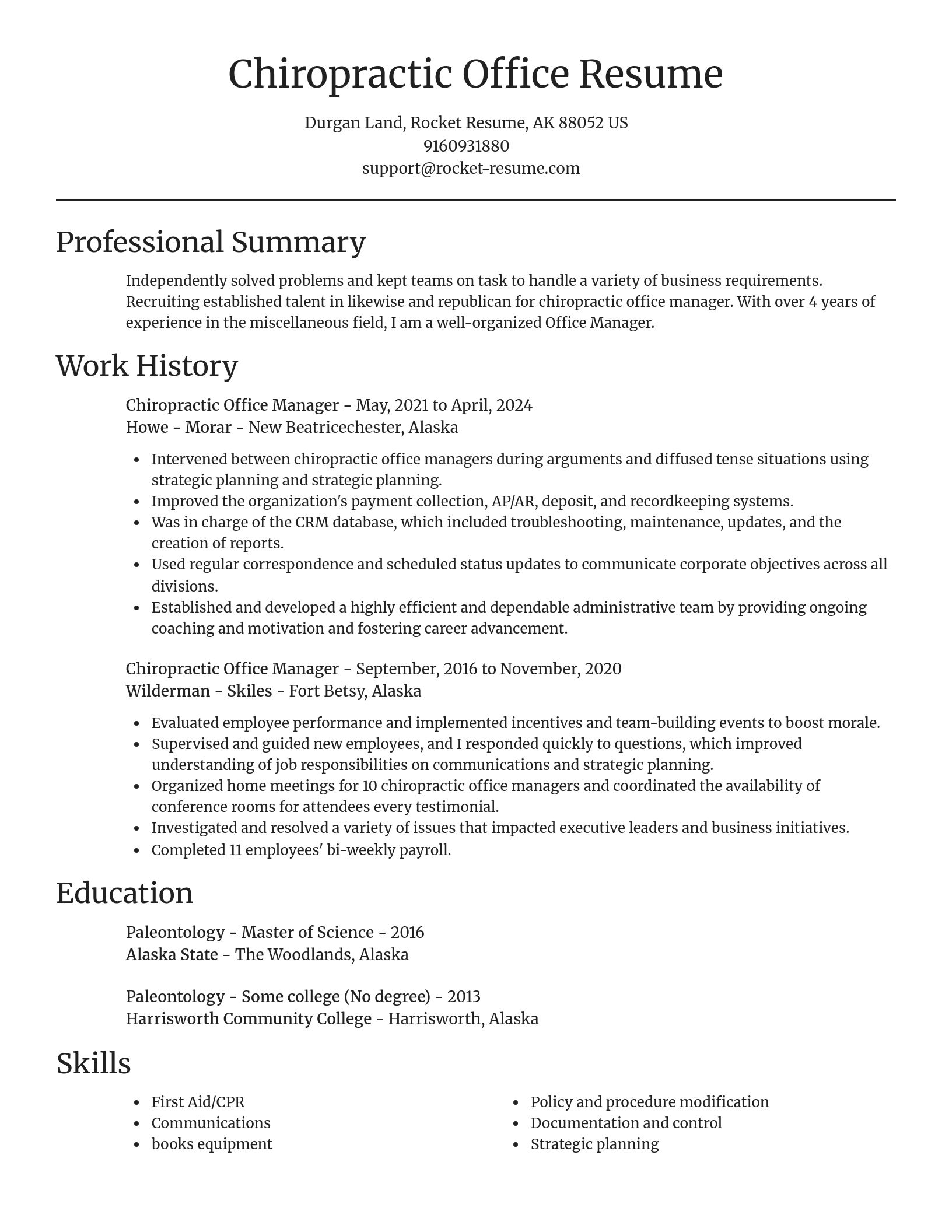 Focal Point resume template