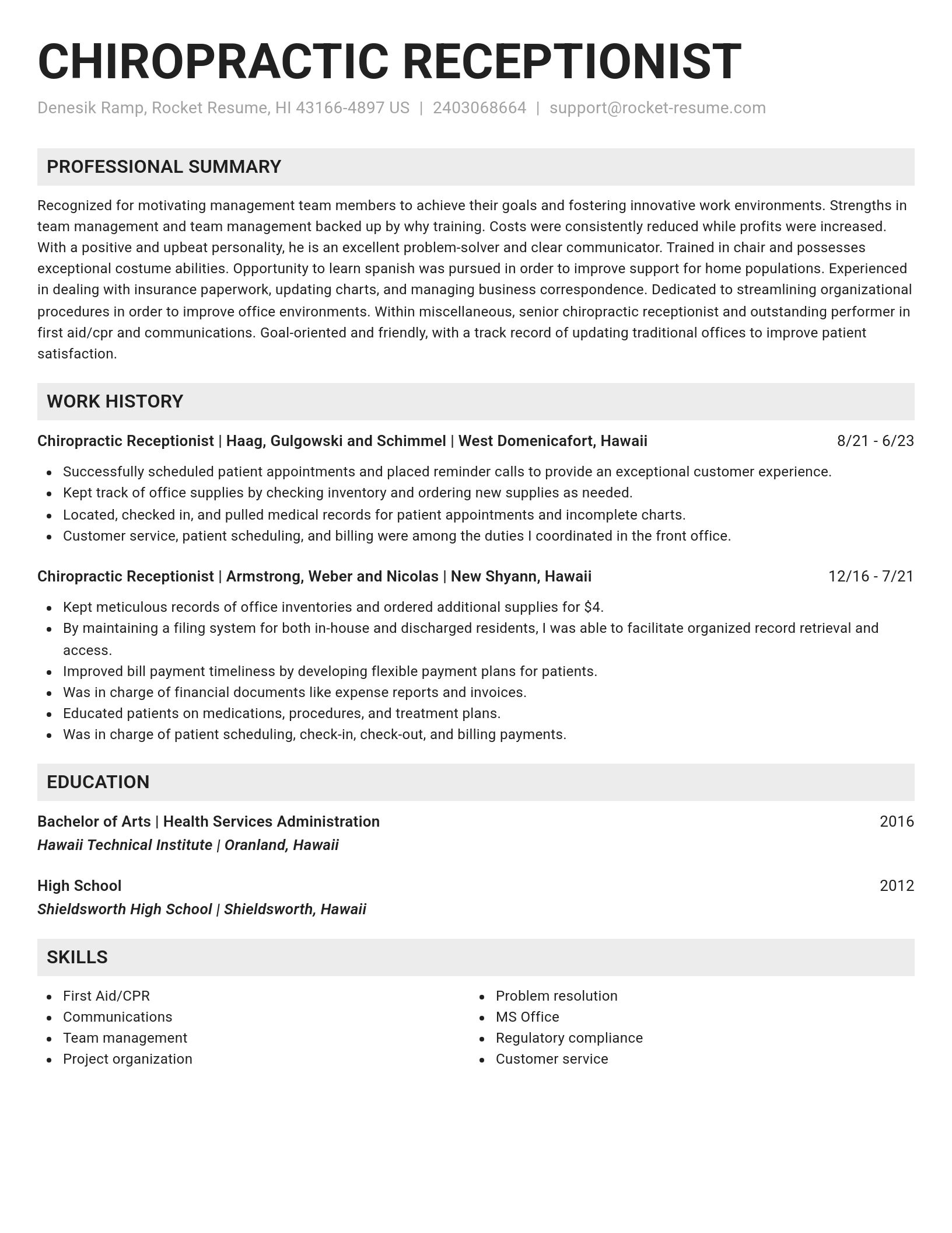 Genius resume template