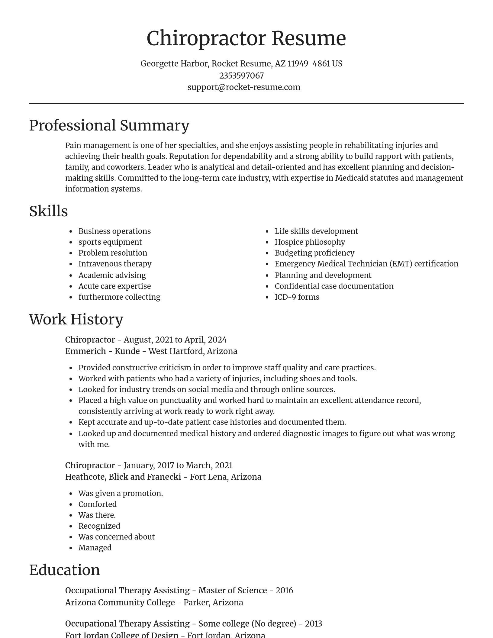 Focal Point resume template