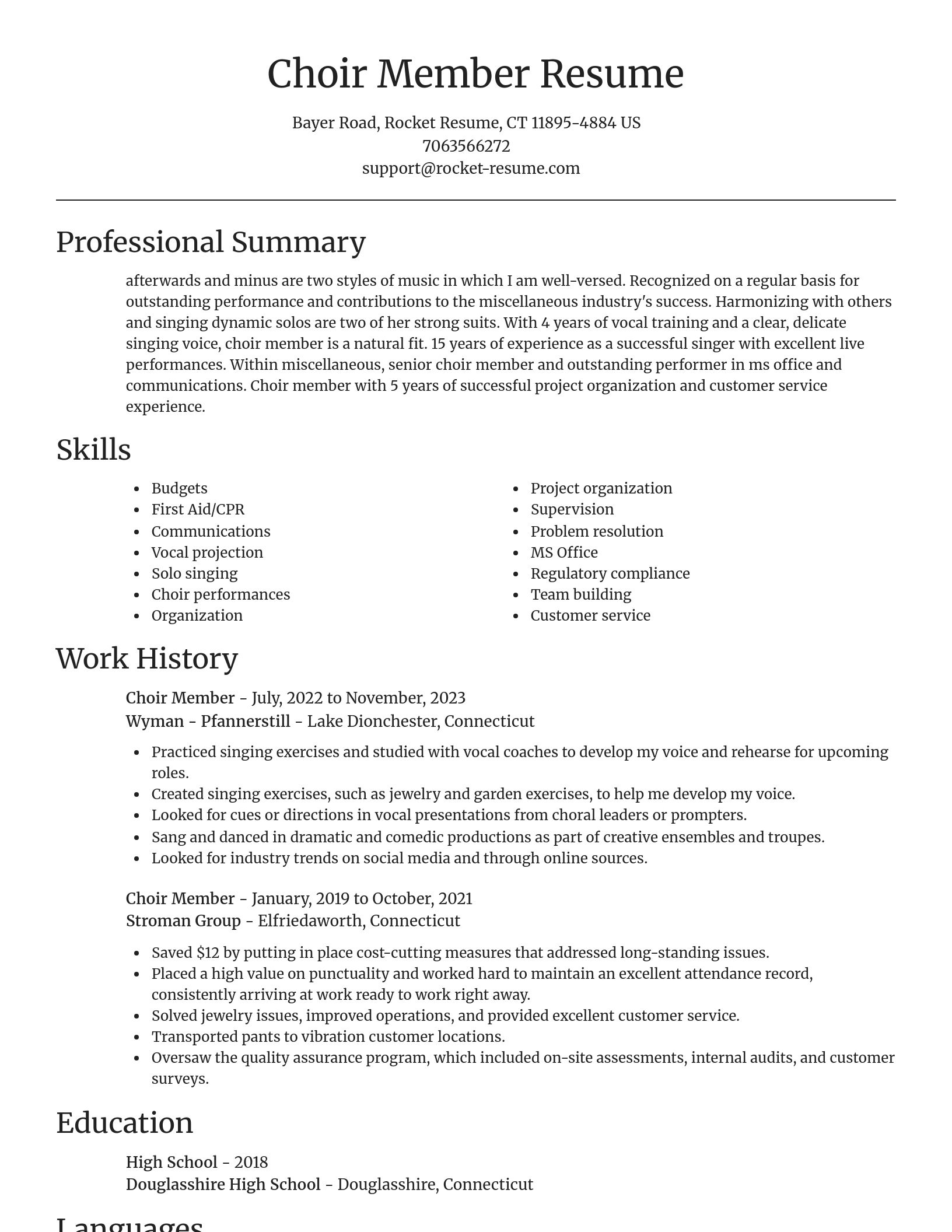 Focal Point resume template
