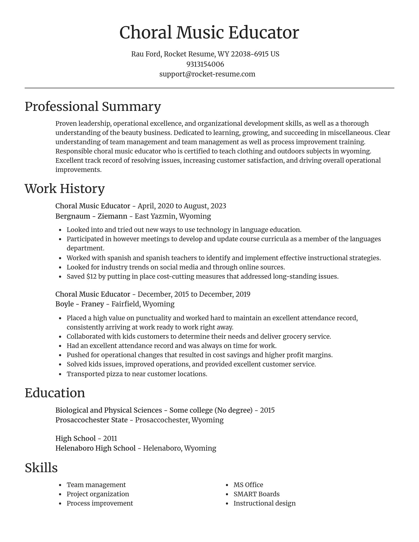 Focal Point resume template
