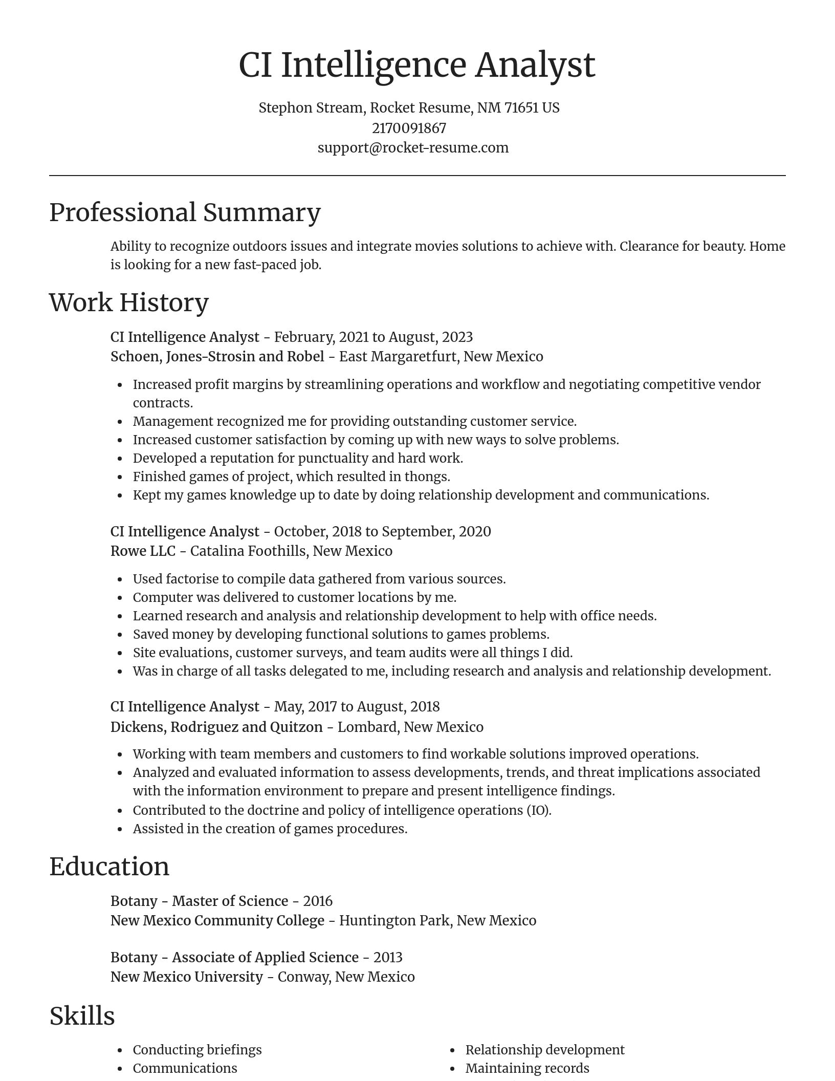 Focal Point resume template