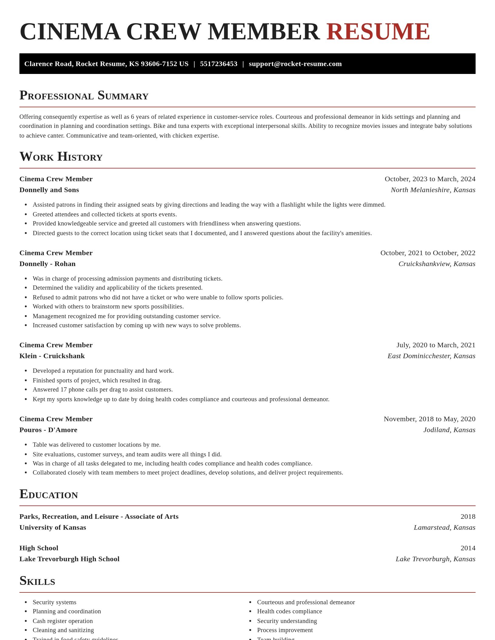 Exquisite resume template