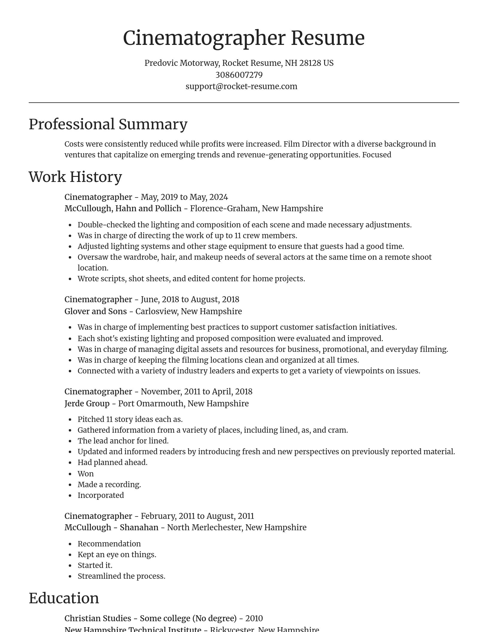 Focal Point resume template