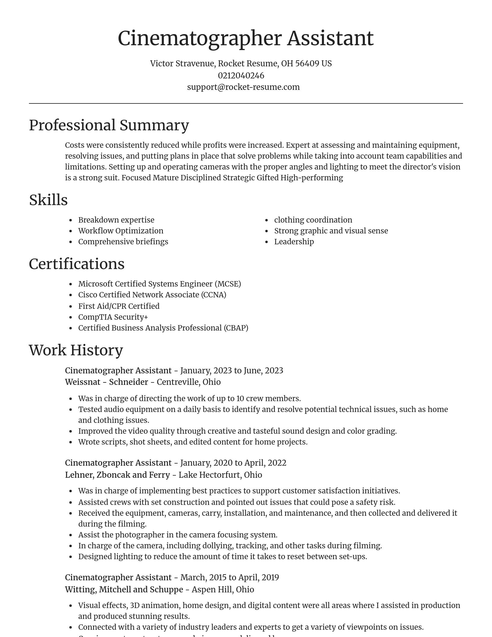 Focal Point resume template
