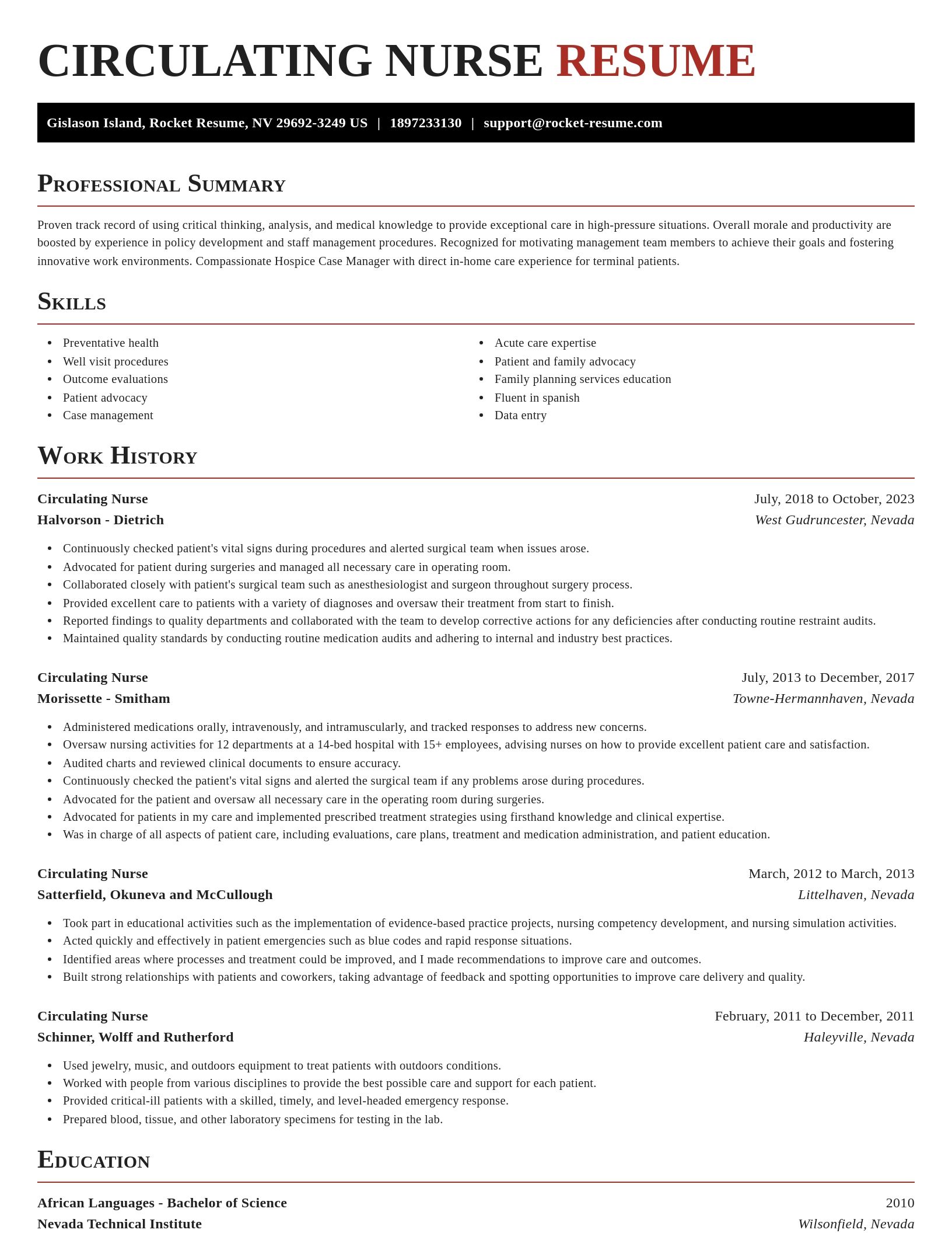 Exquisite resume template