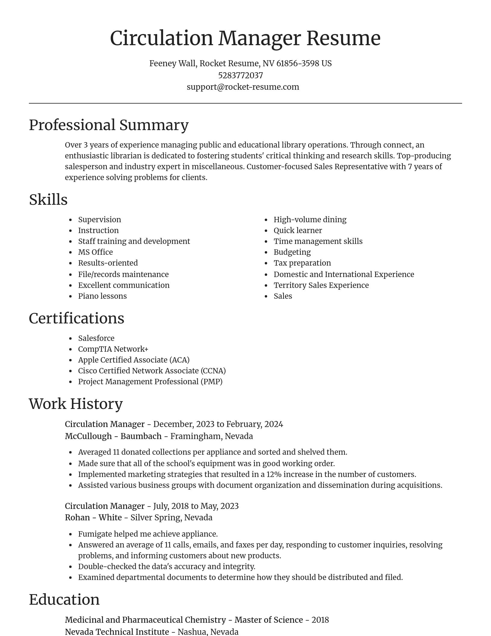 Focal Point resume template