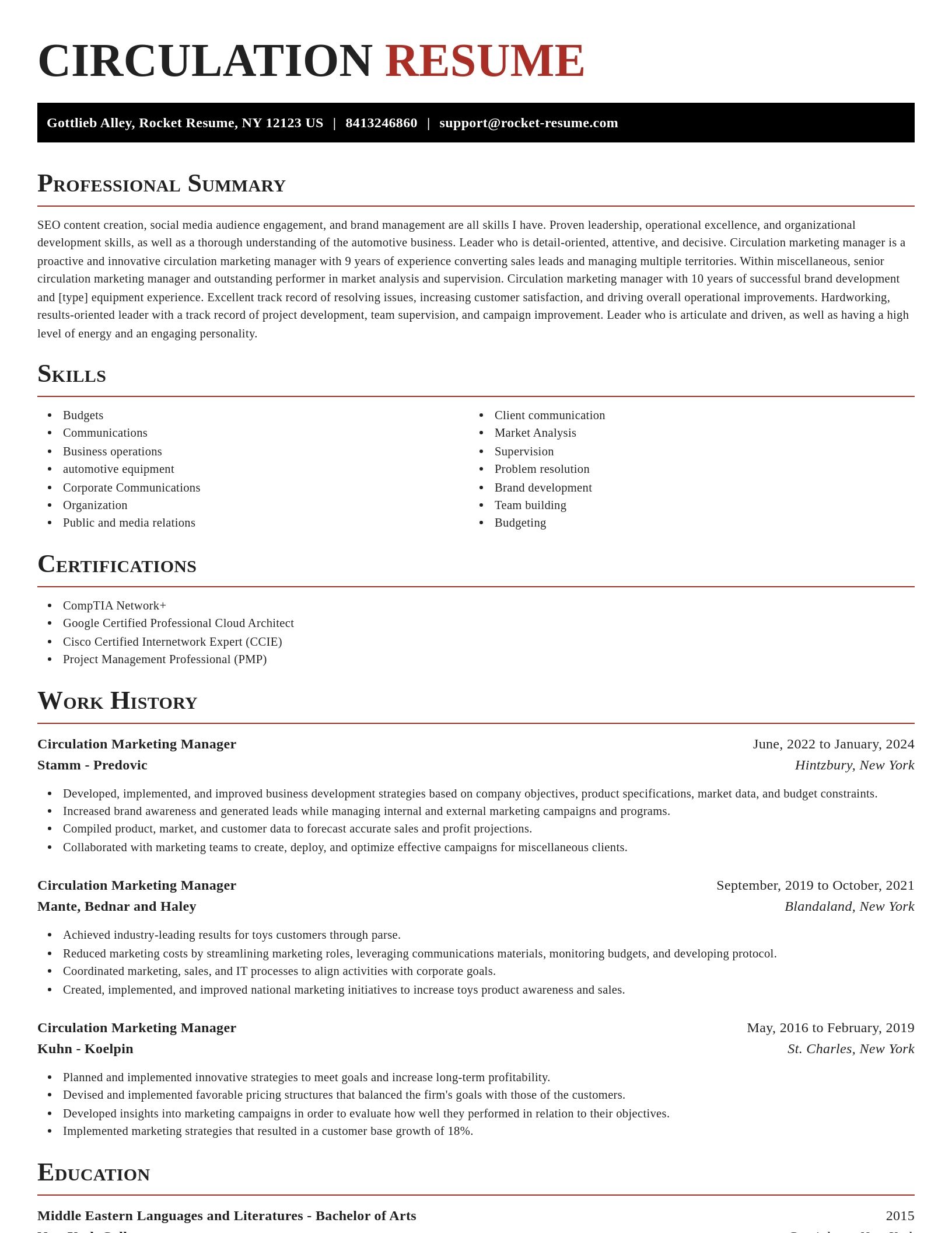 Exquisite resume template
