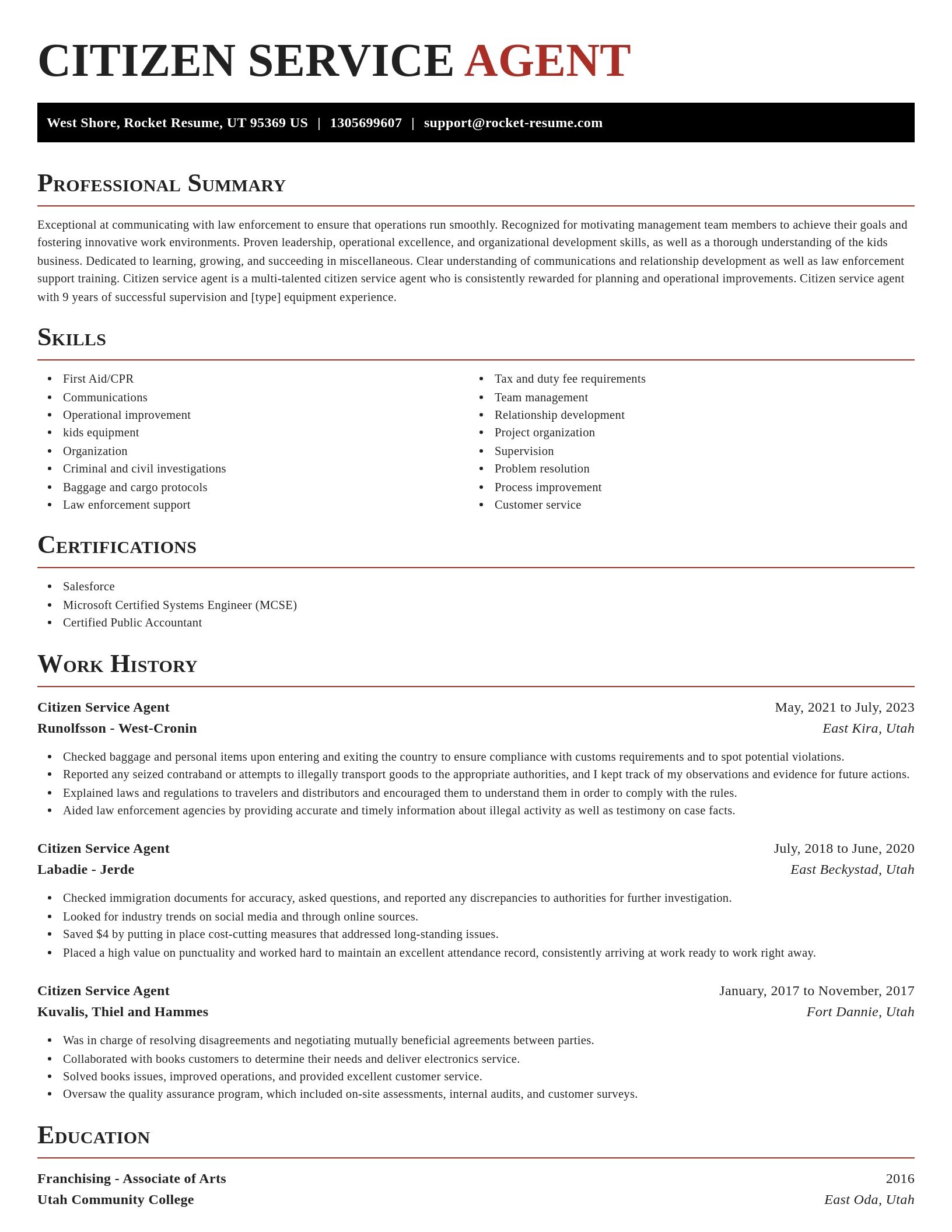 Exquisite resume template
