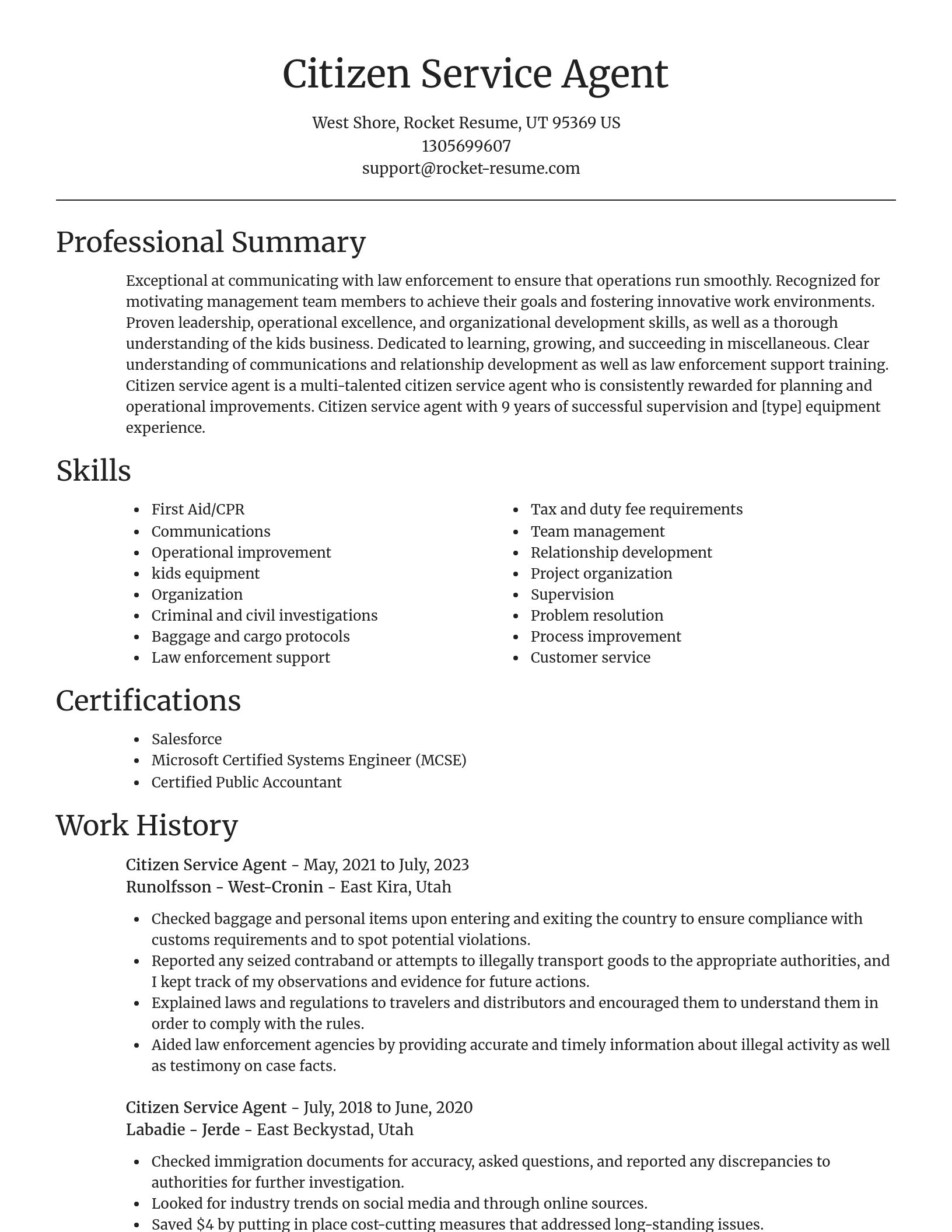 Focal Point resume template