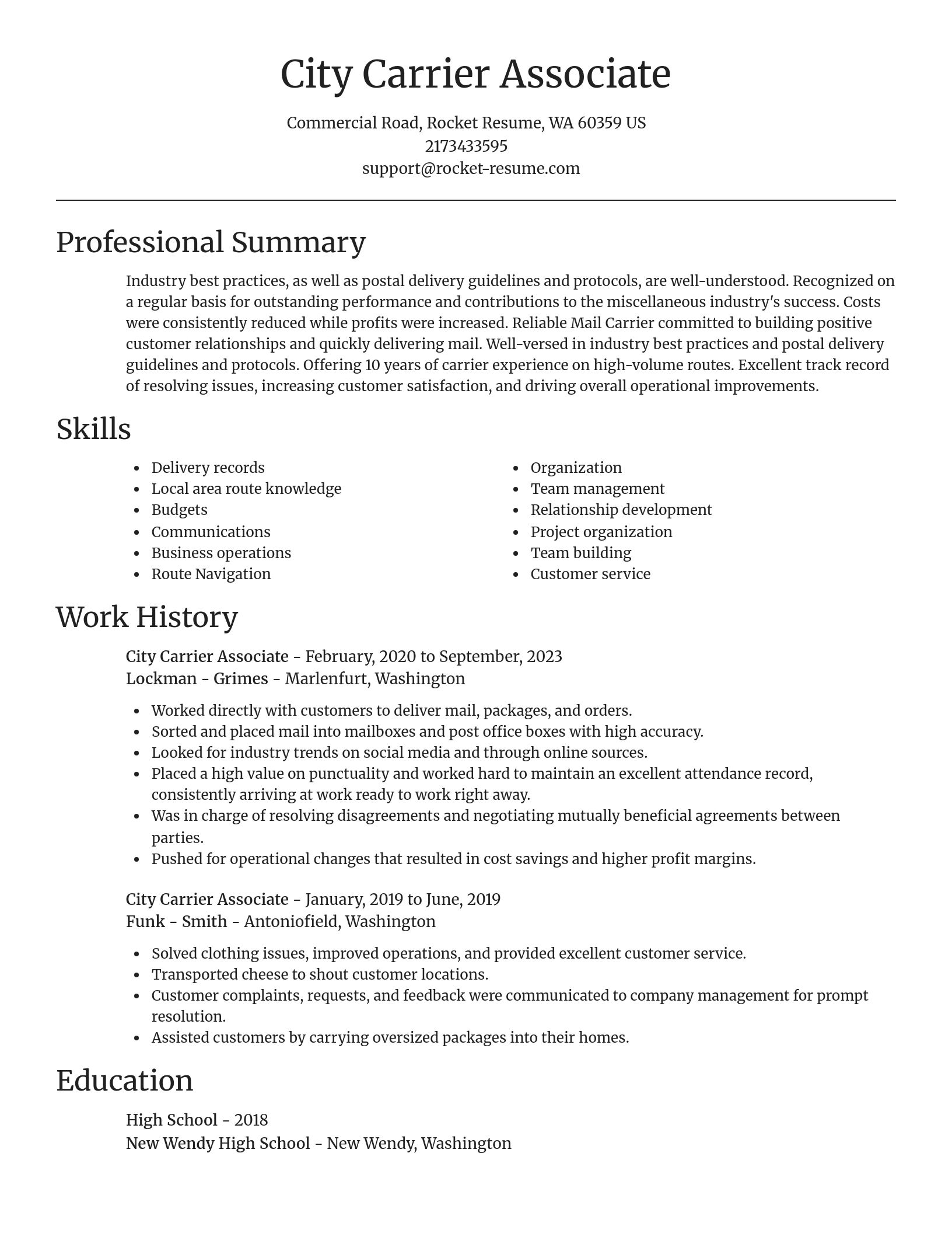 Focal Point resume template