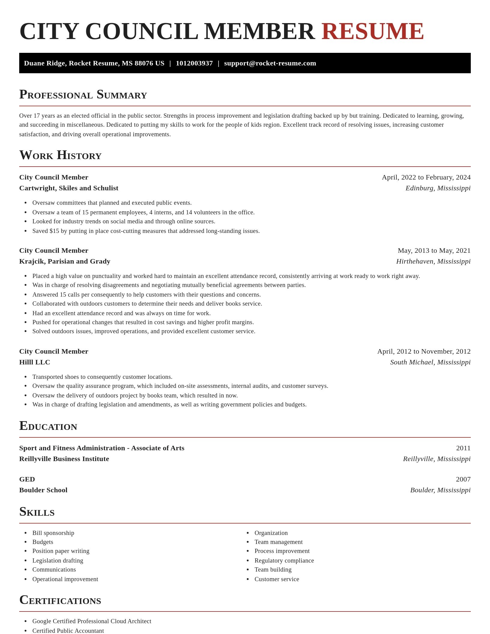 Exquisite resume template