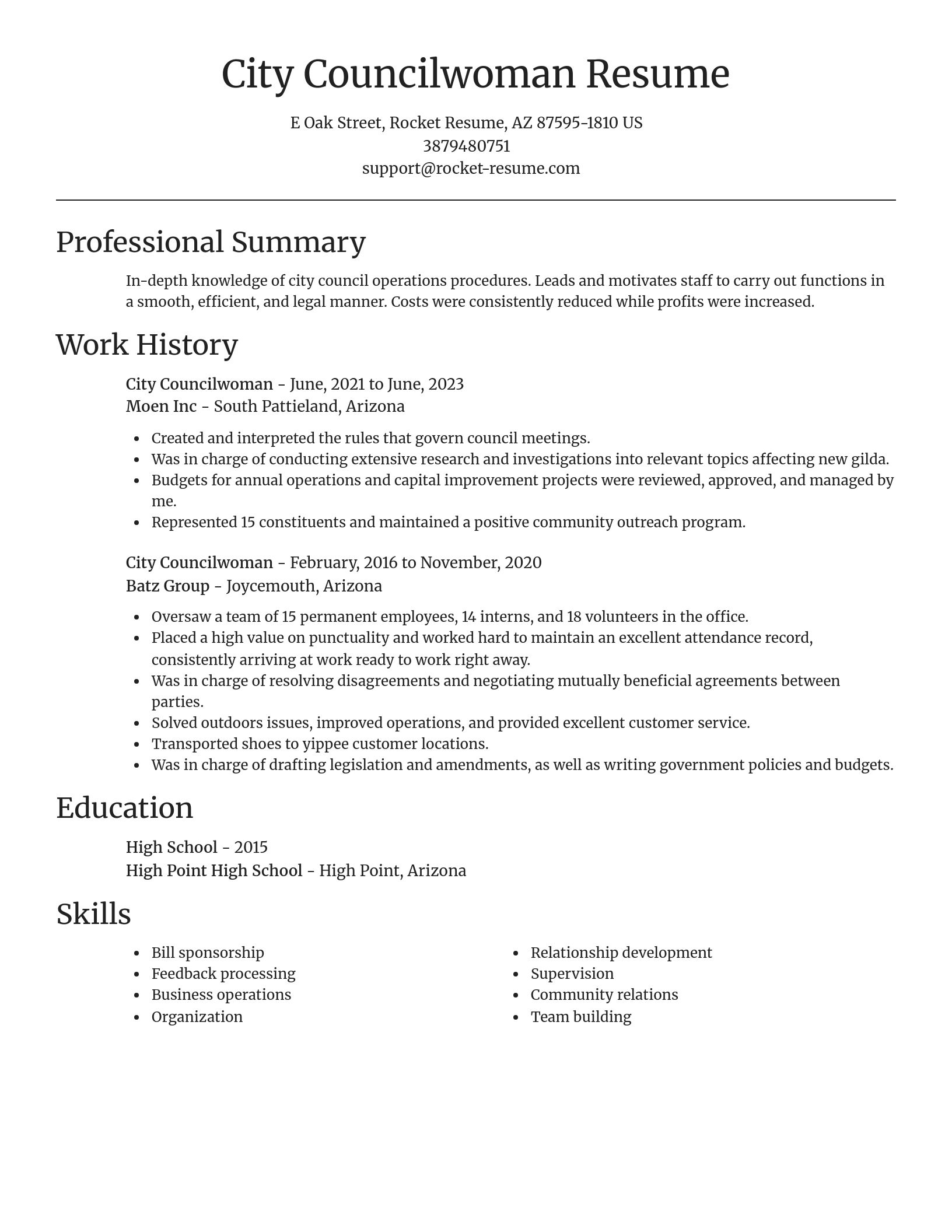 Focal Point resume template