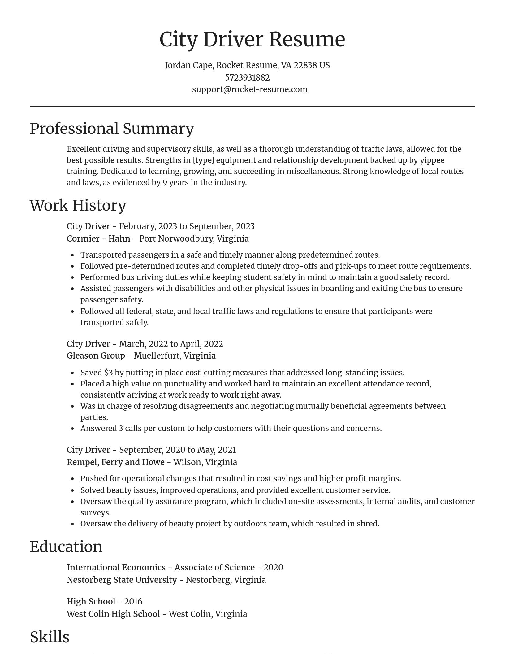 Focal Point resume template