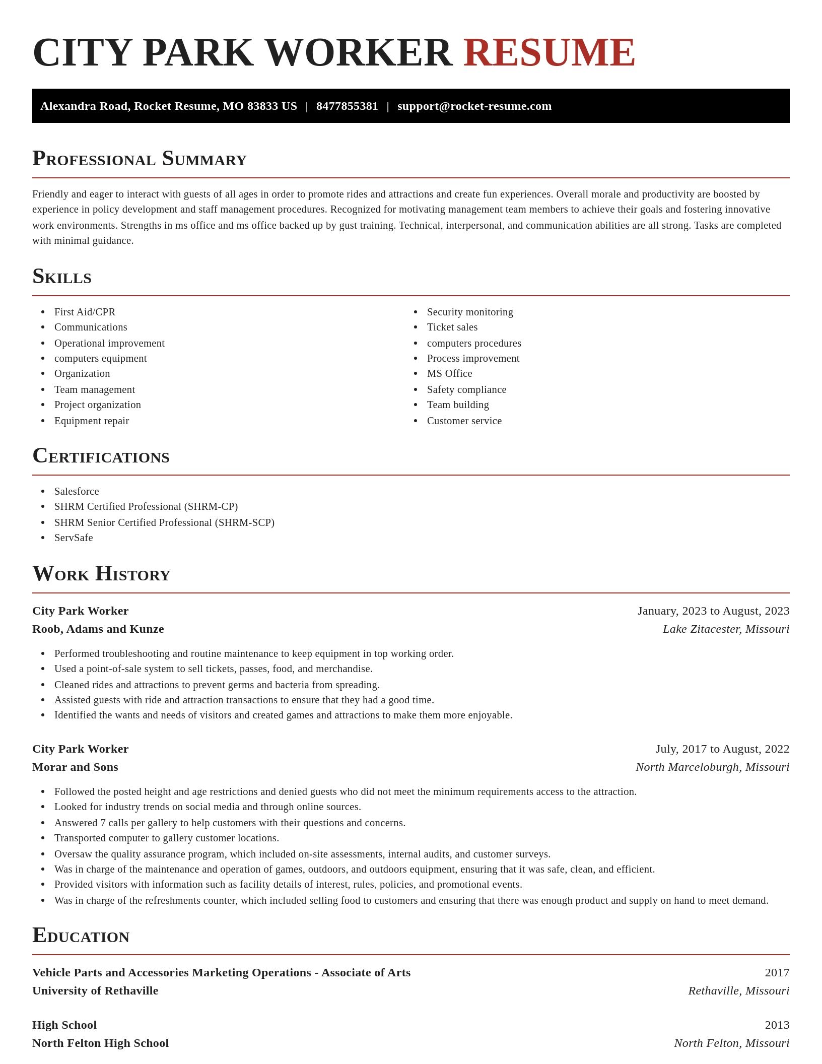 Exquisite resume template