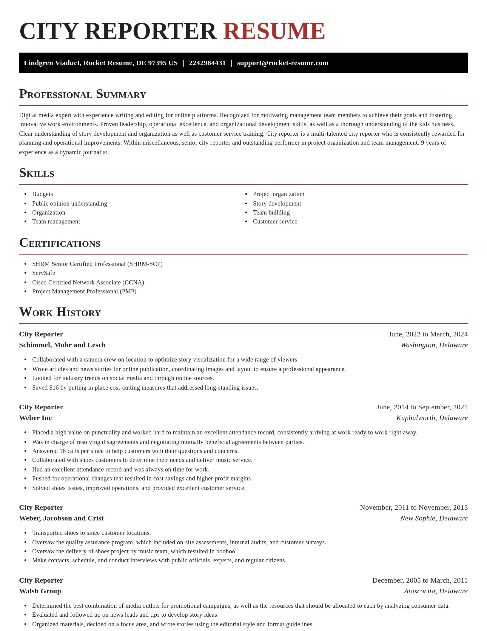 Exquisite resume template