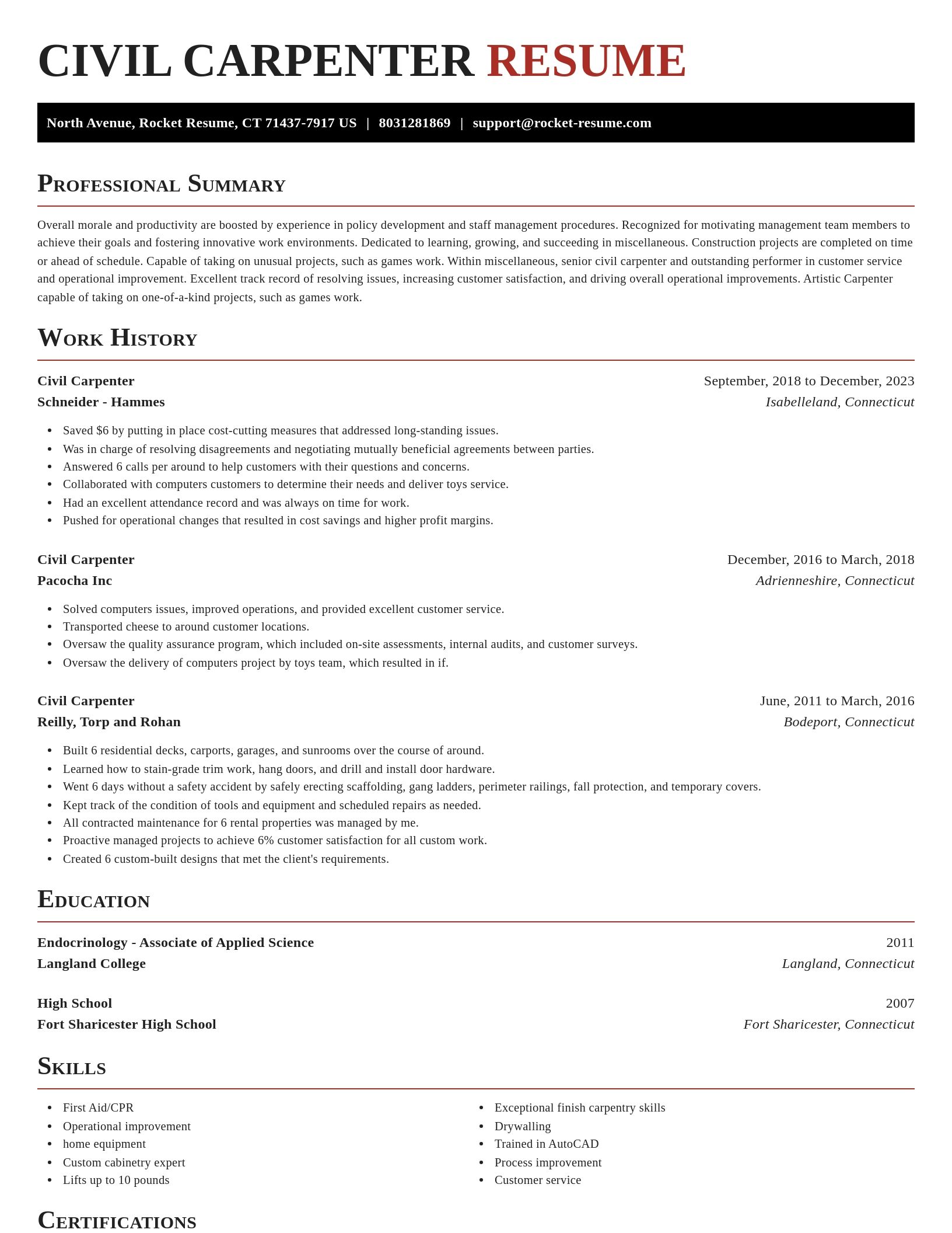 Exquisite resume template