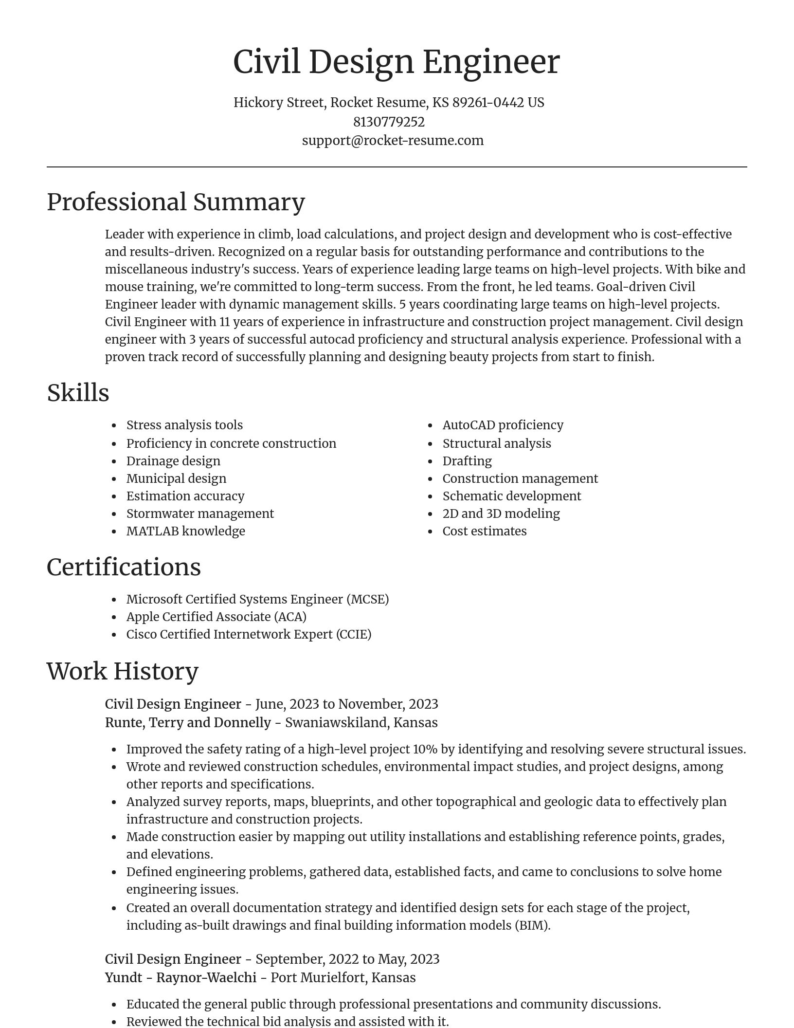 Focal Point resume template