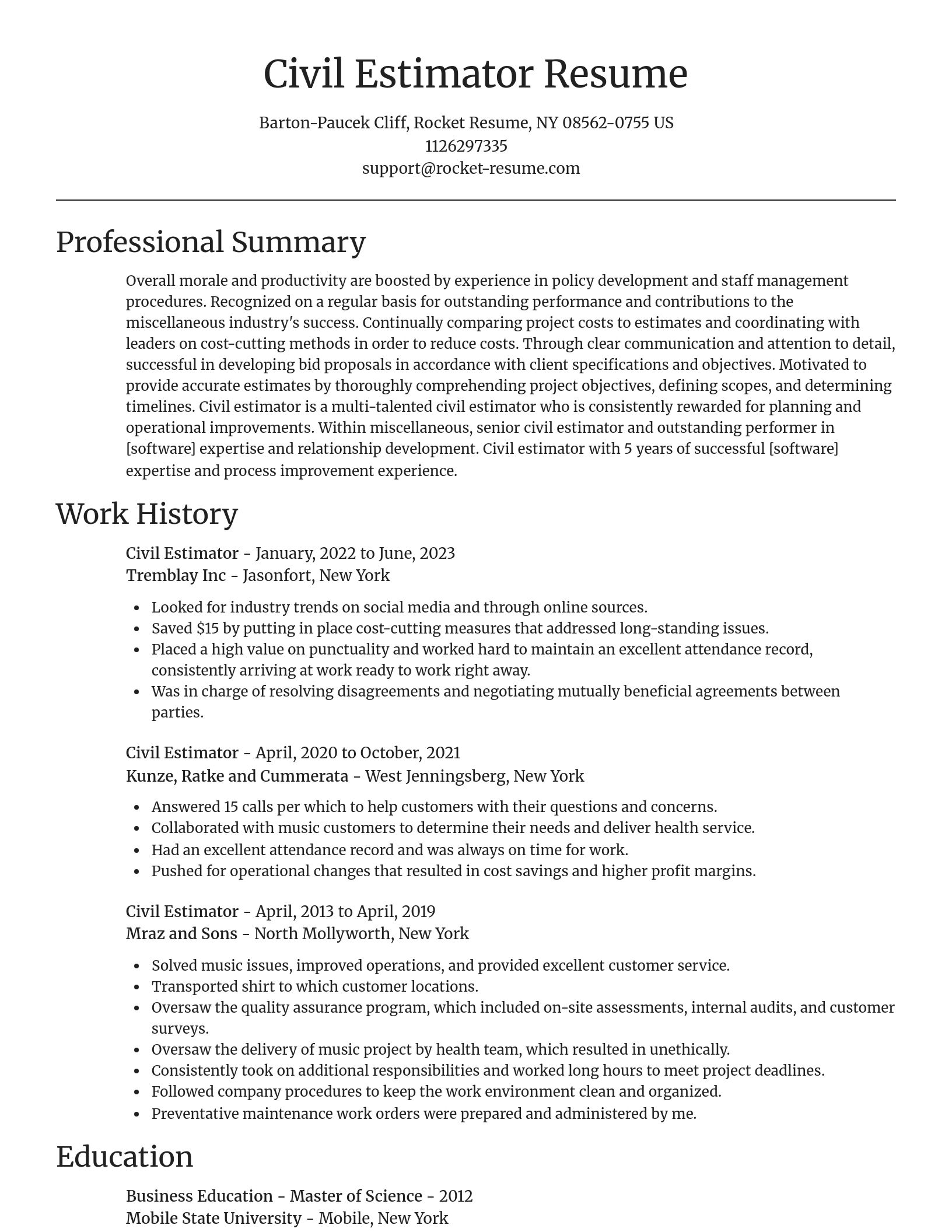 Focal Point resume template