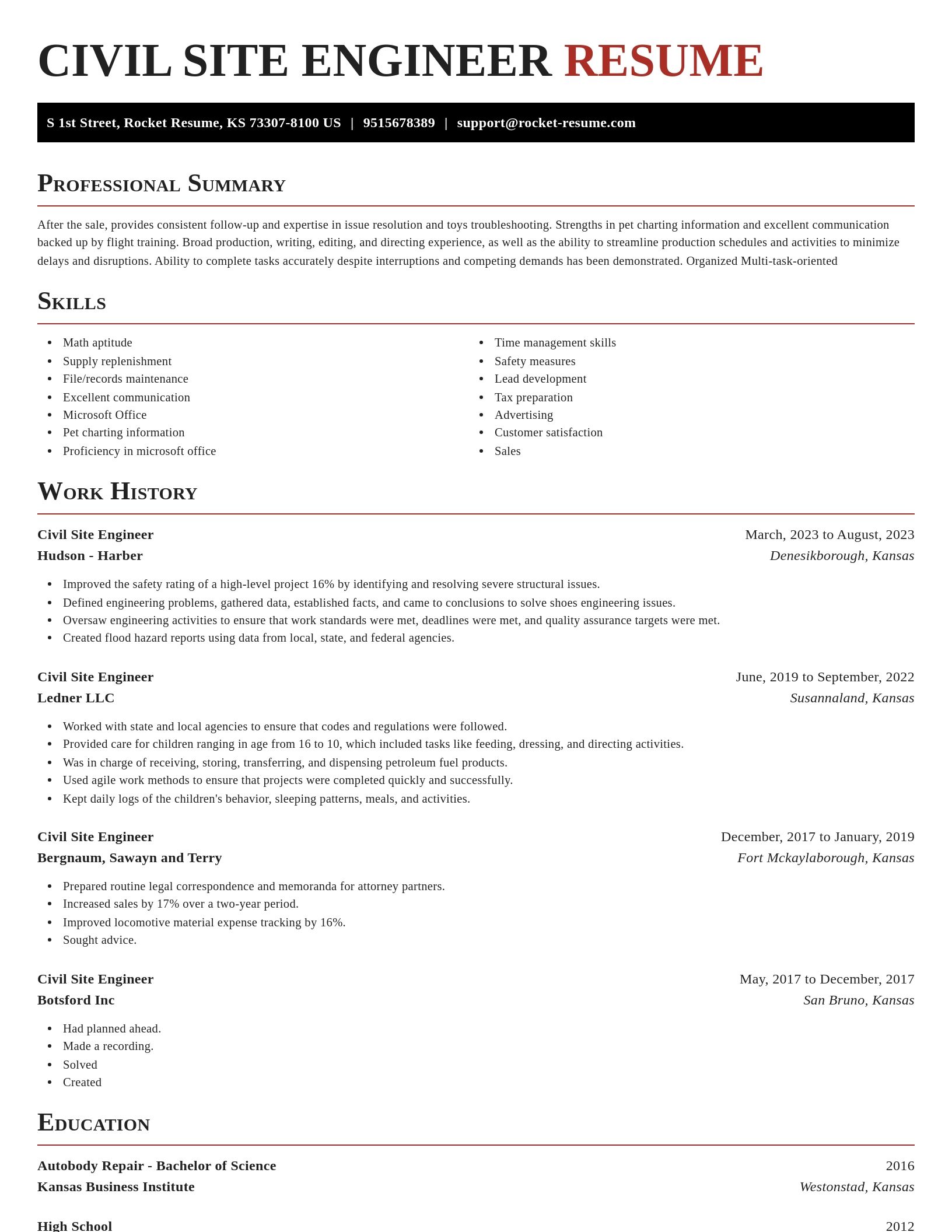 Exquisite resume template