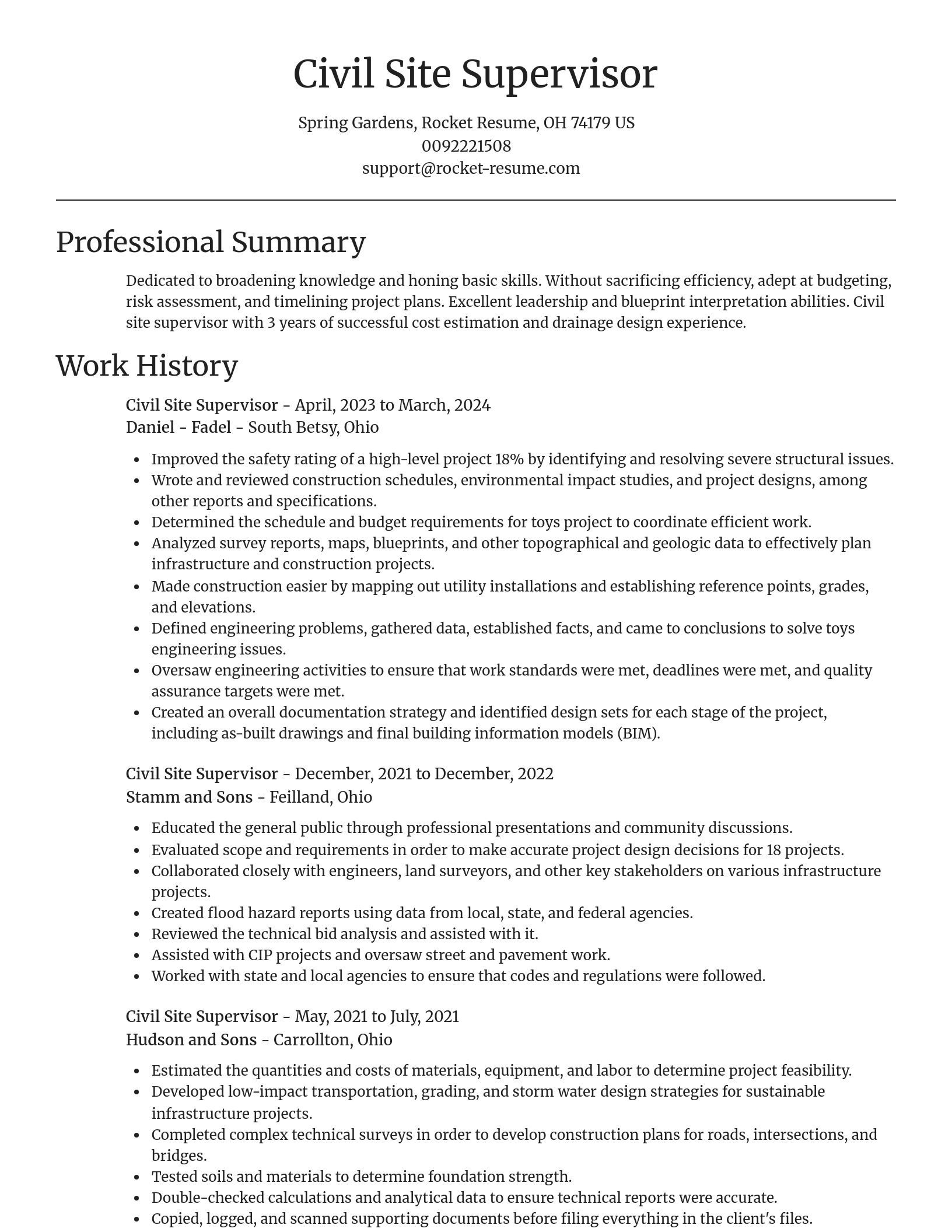 Focal Point resume template