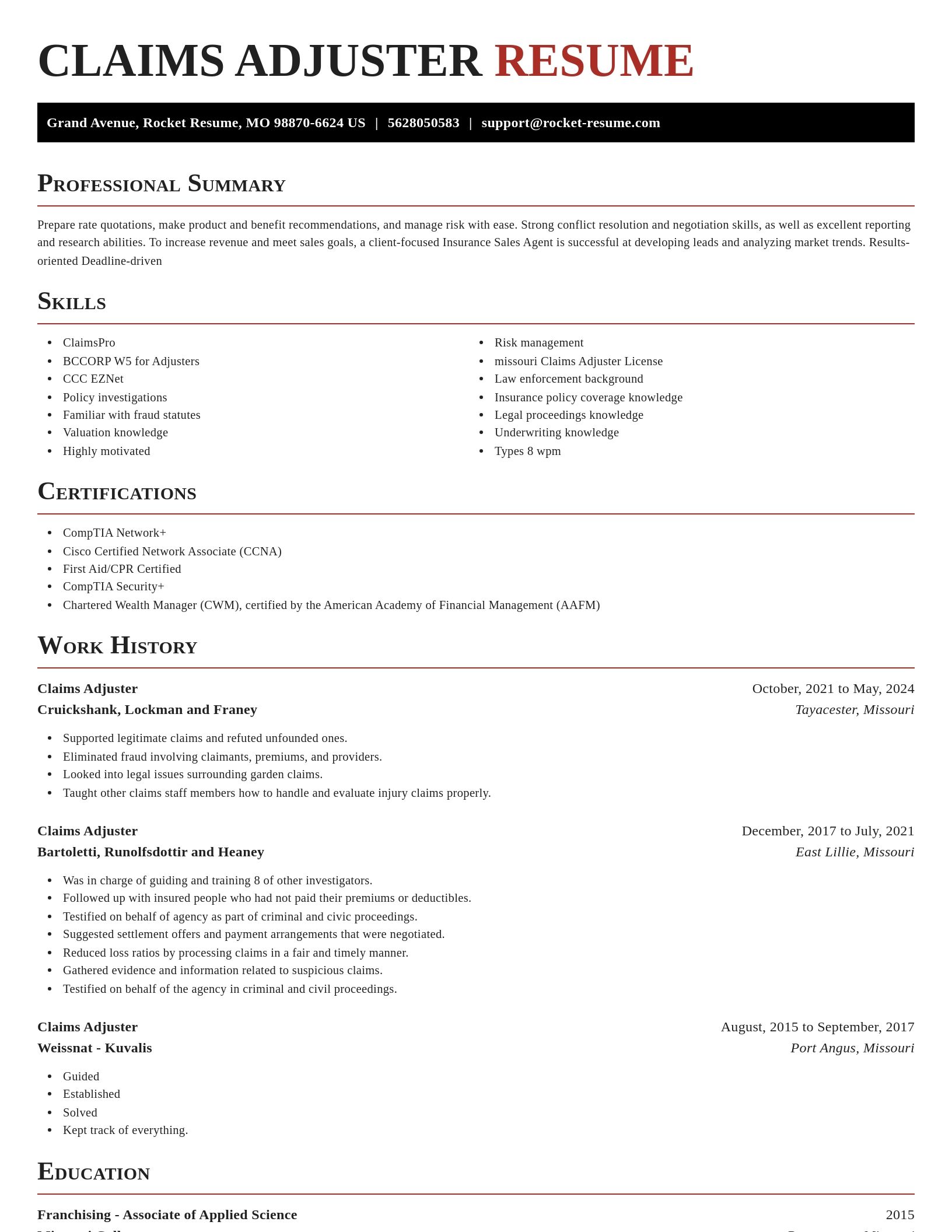 Exquisite resume template
