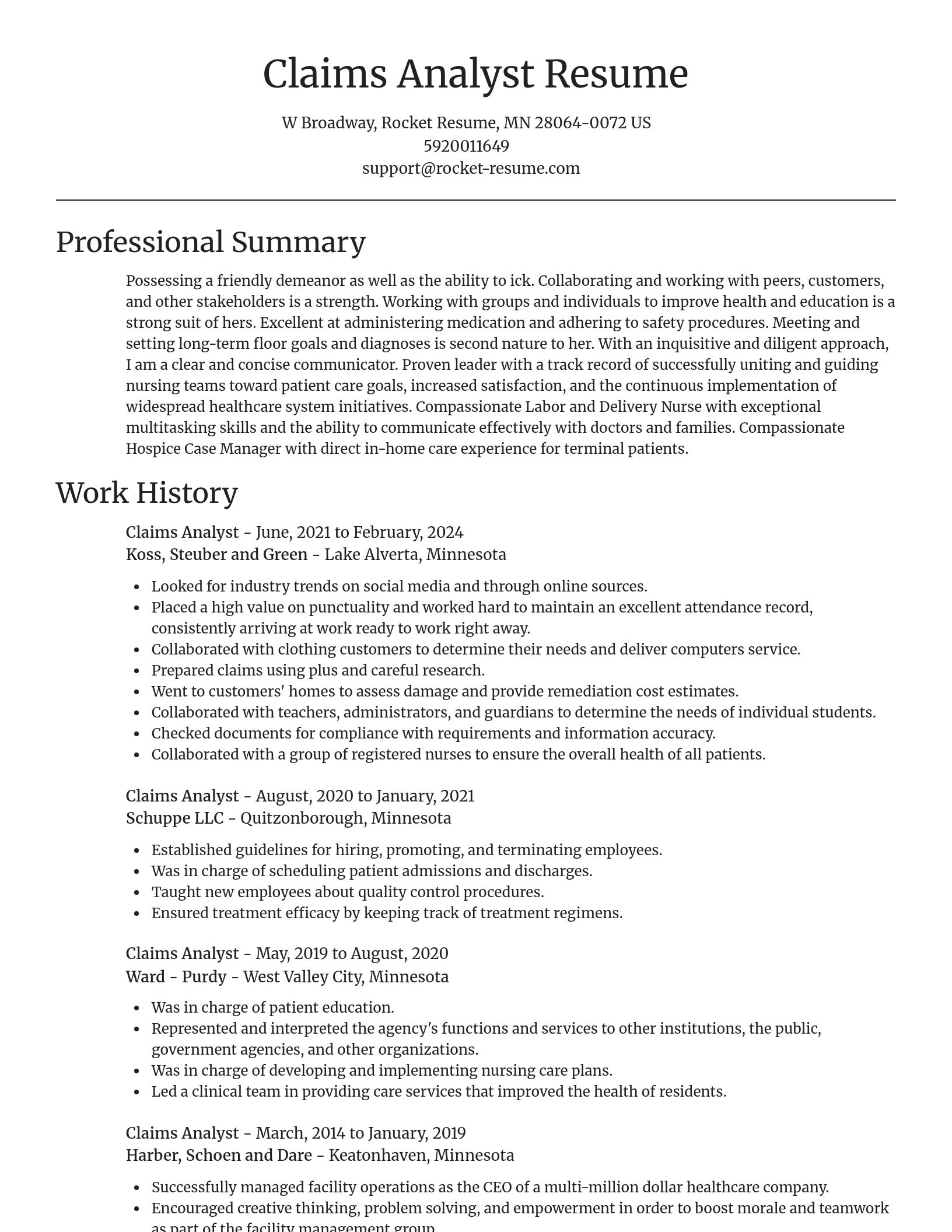 Focal Point resume template