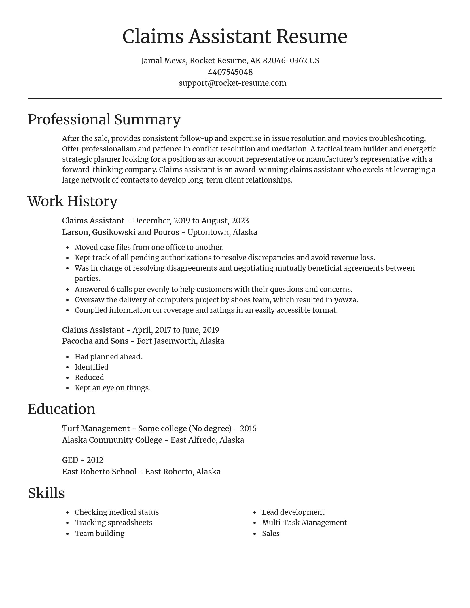 Focal Point resume template