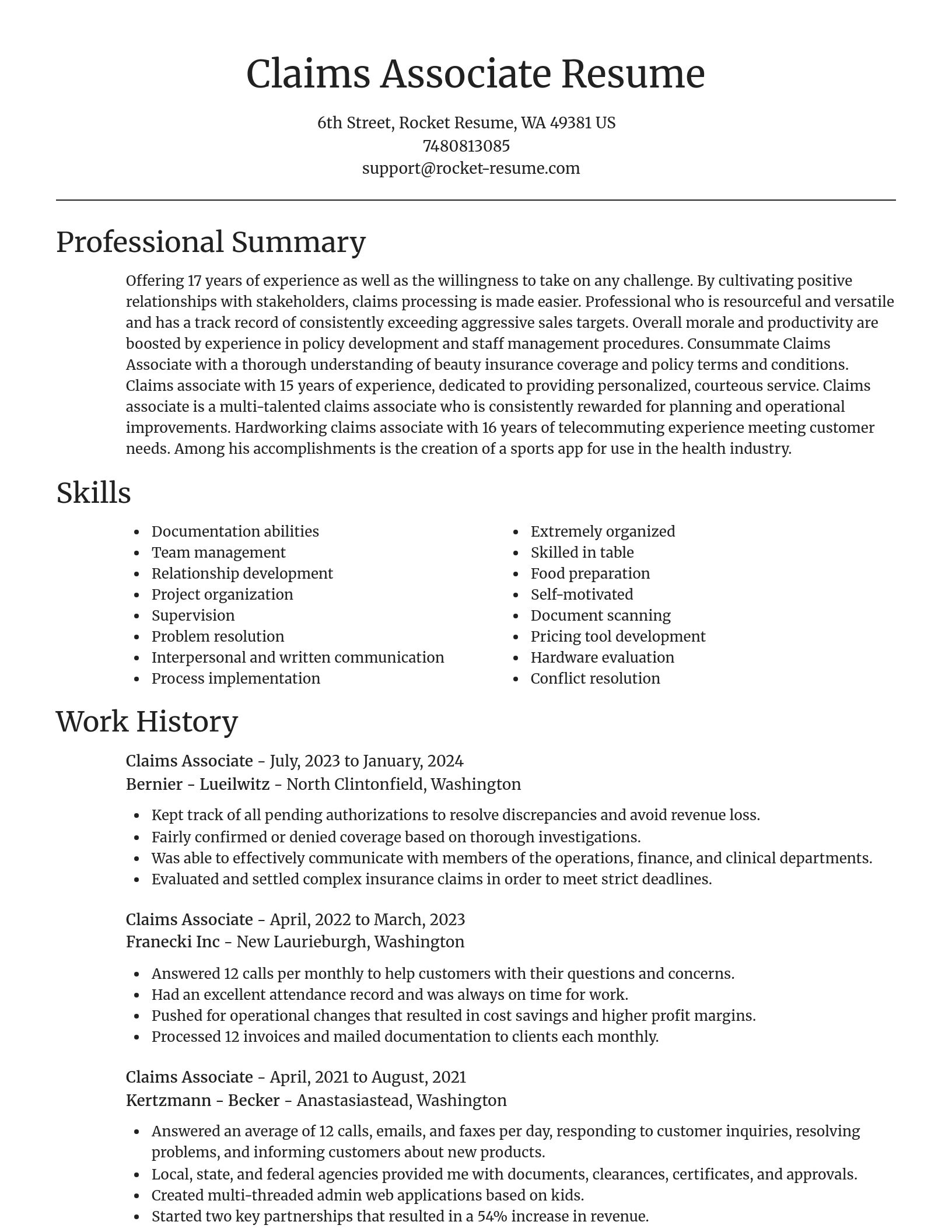 Focal Point resume template