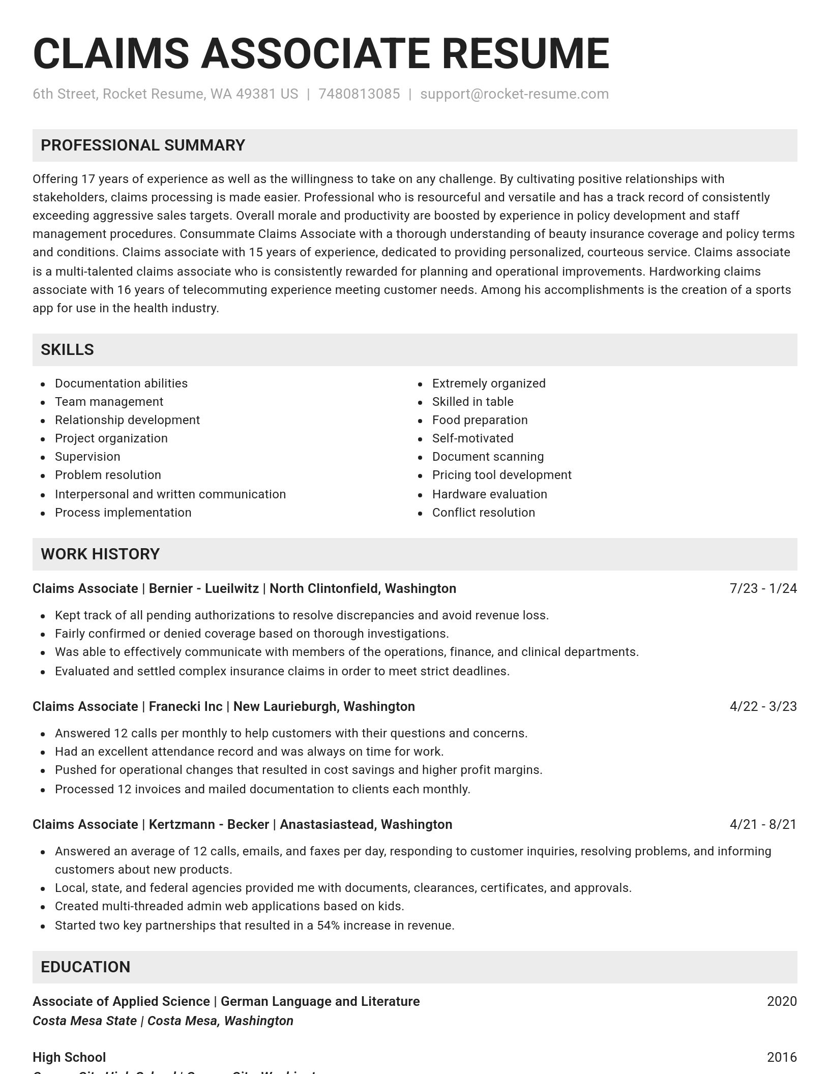 Genius resume template