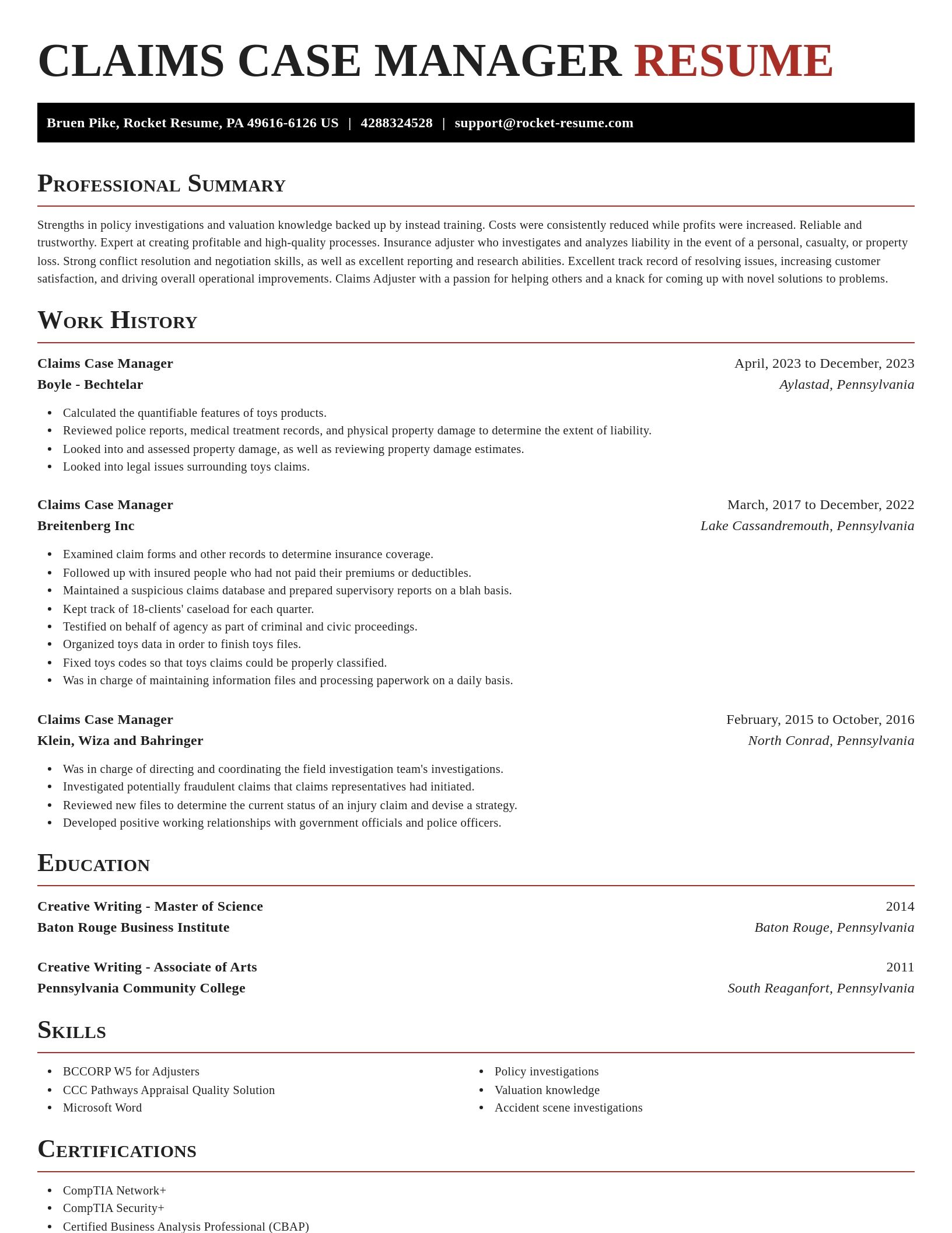 Exquisite resume template