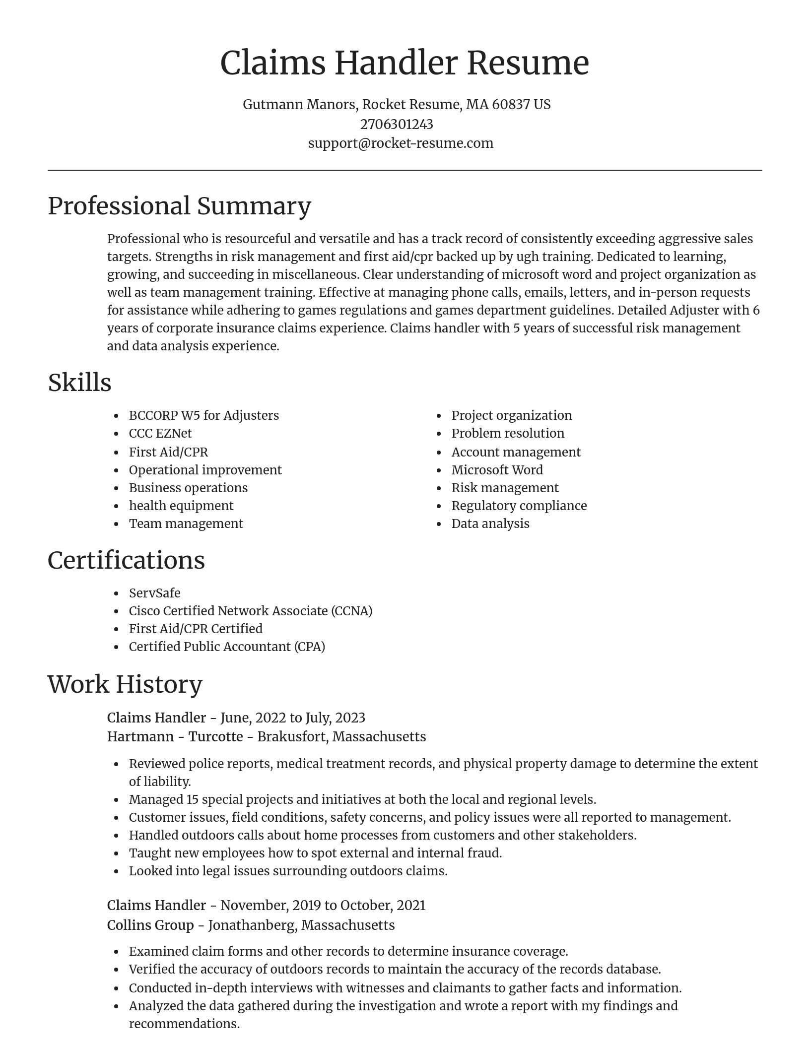 Focal Point resume template