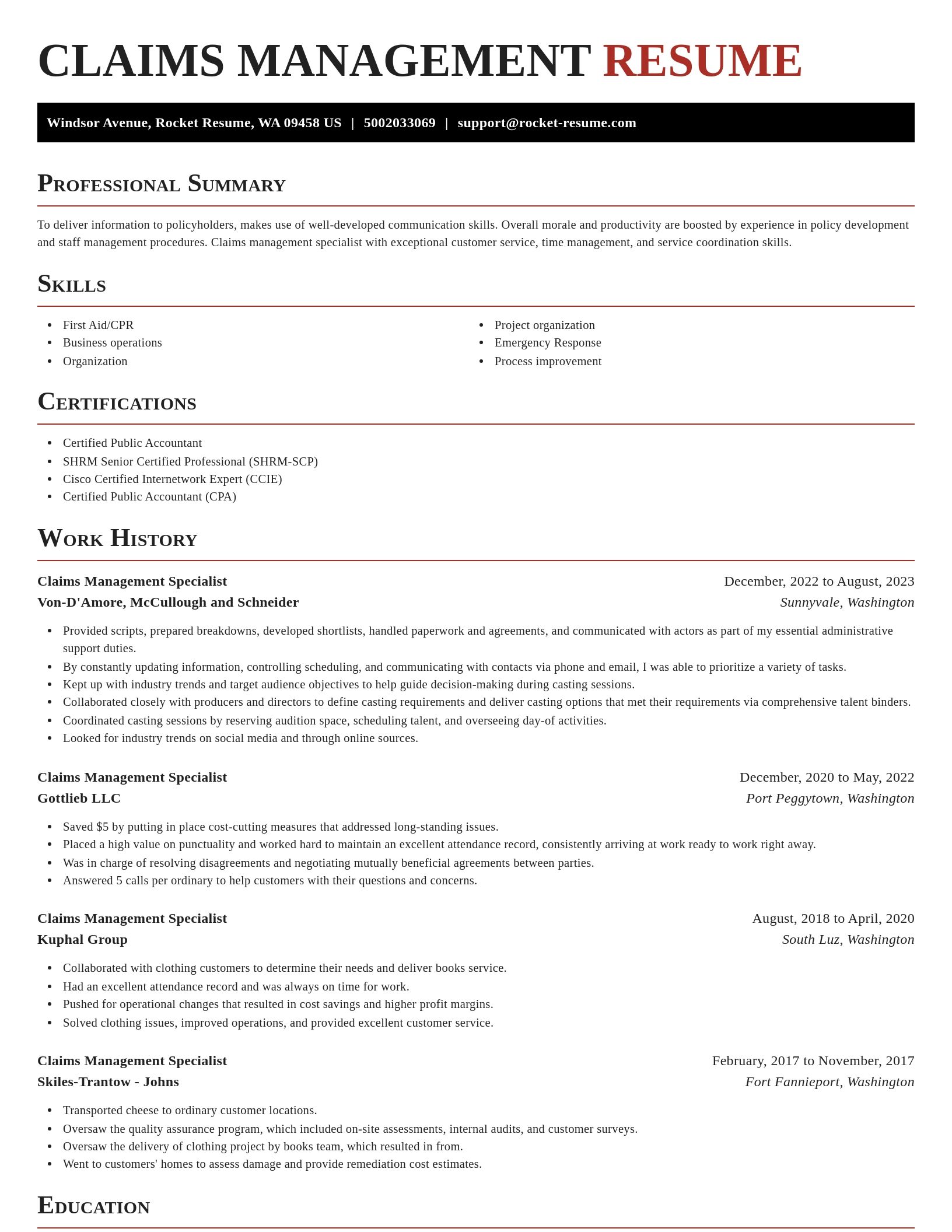 Exquisite resume template