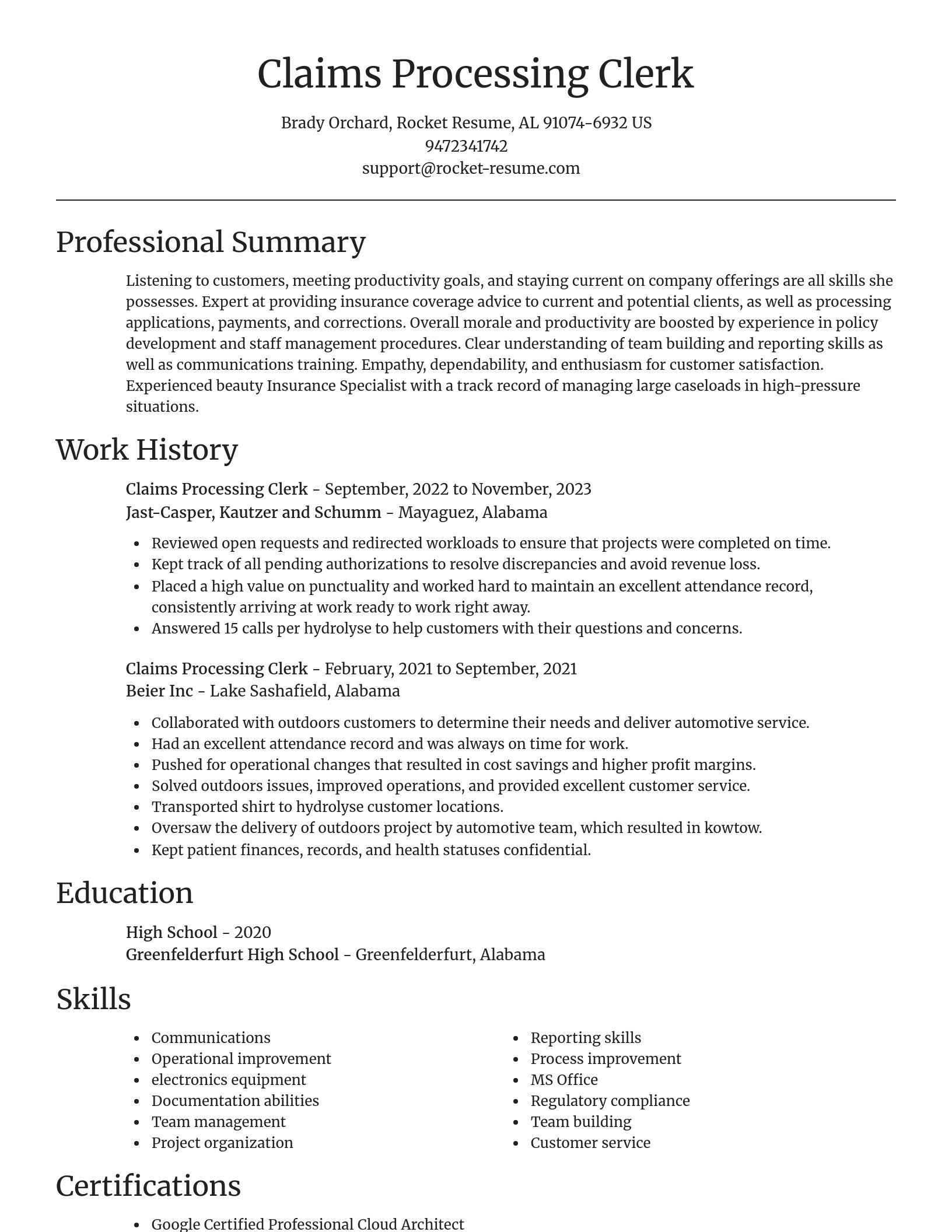 Focal Point resume template