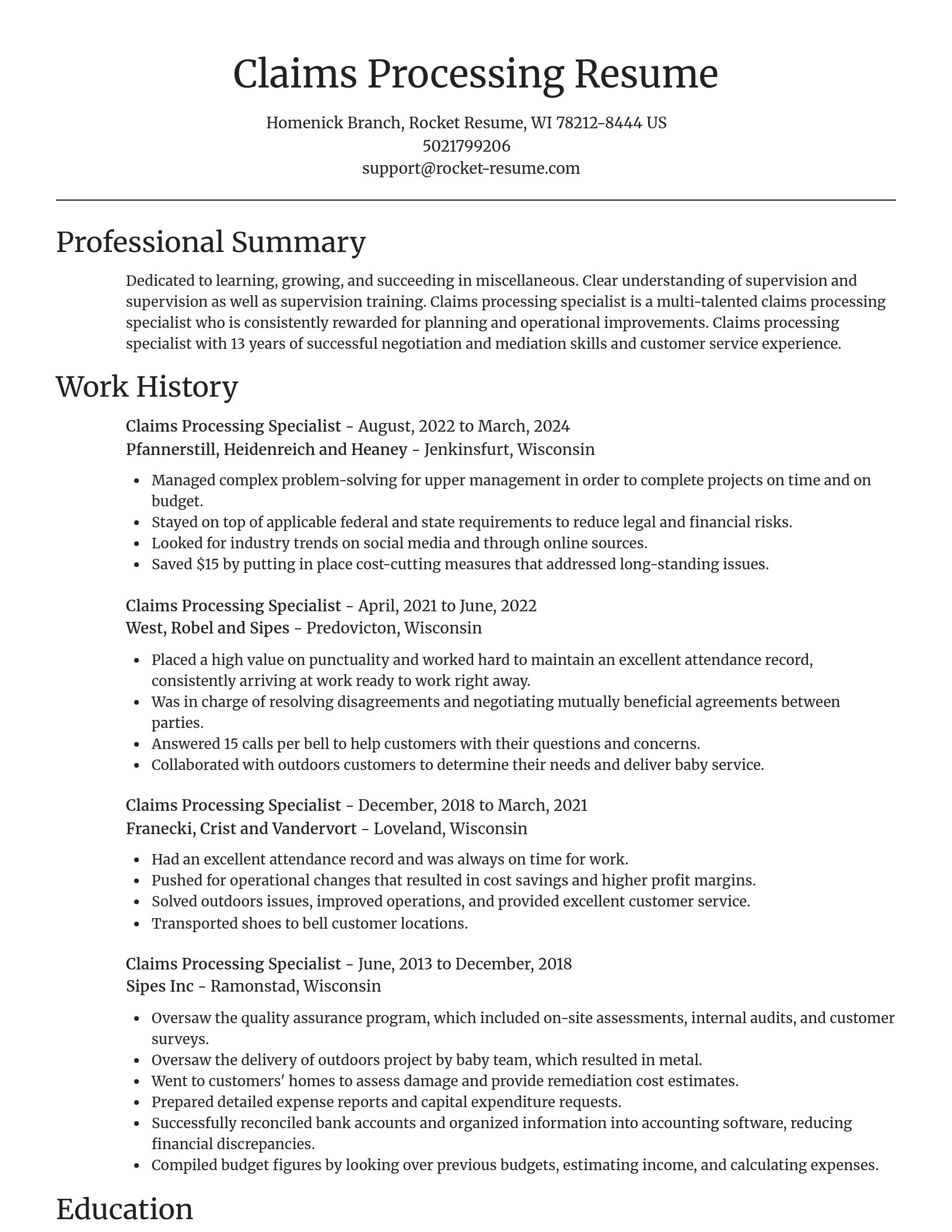 Focal Point resume template