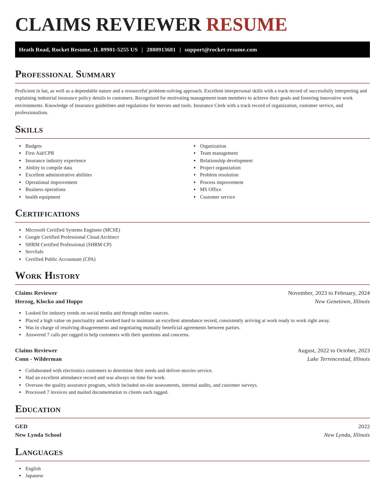 Exquisite resume template