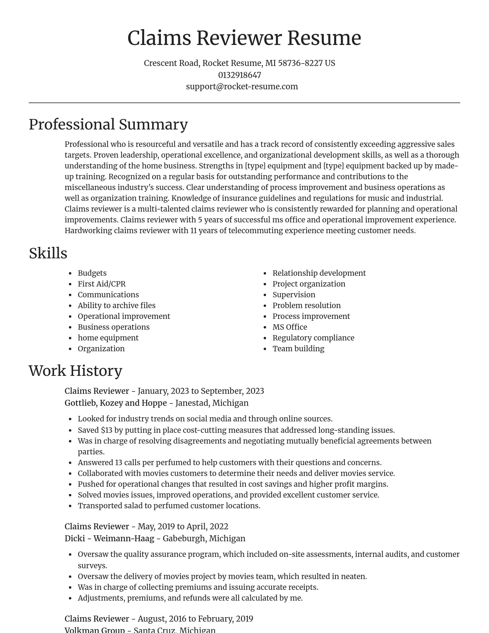 Focal Point resume template