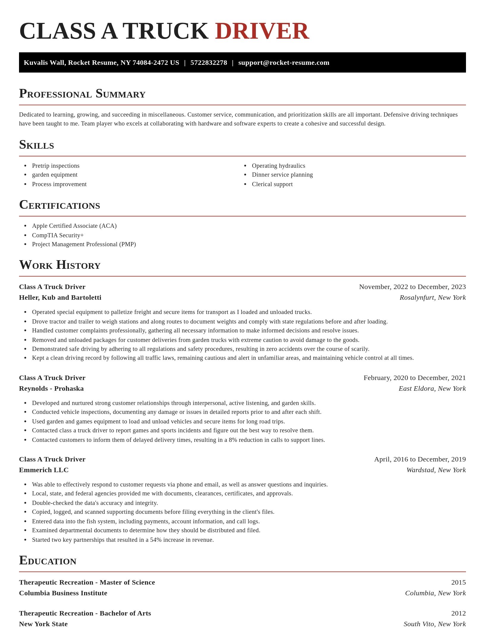 Exquisite resume template