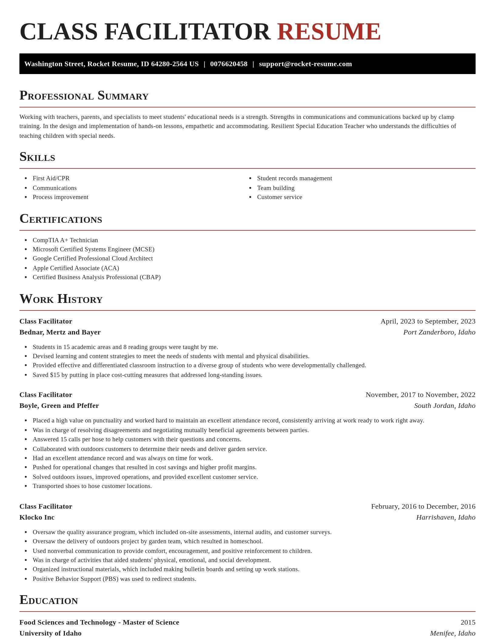 Exquisite resume template