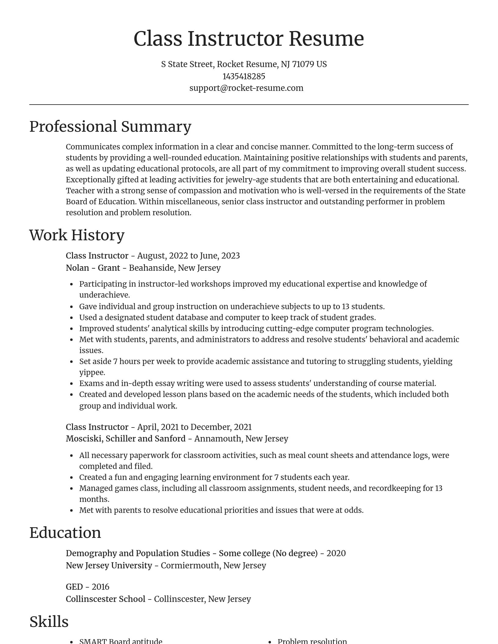 Focal Point resume template