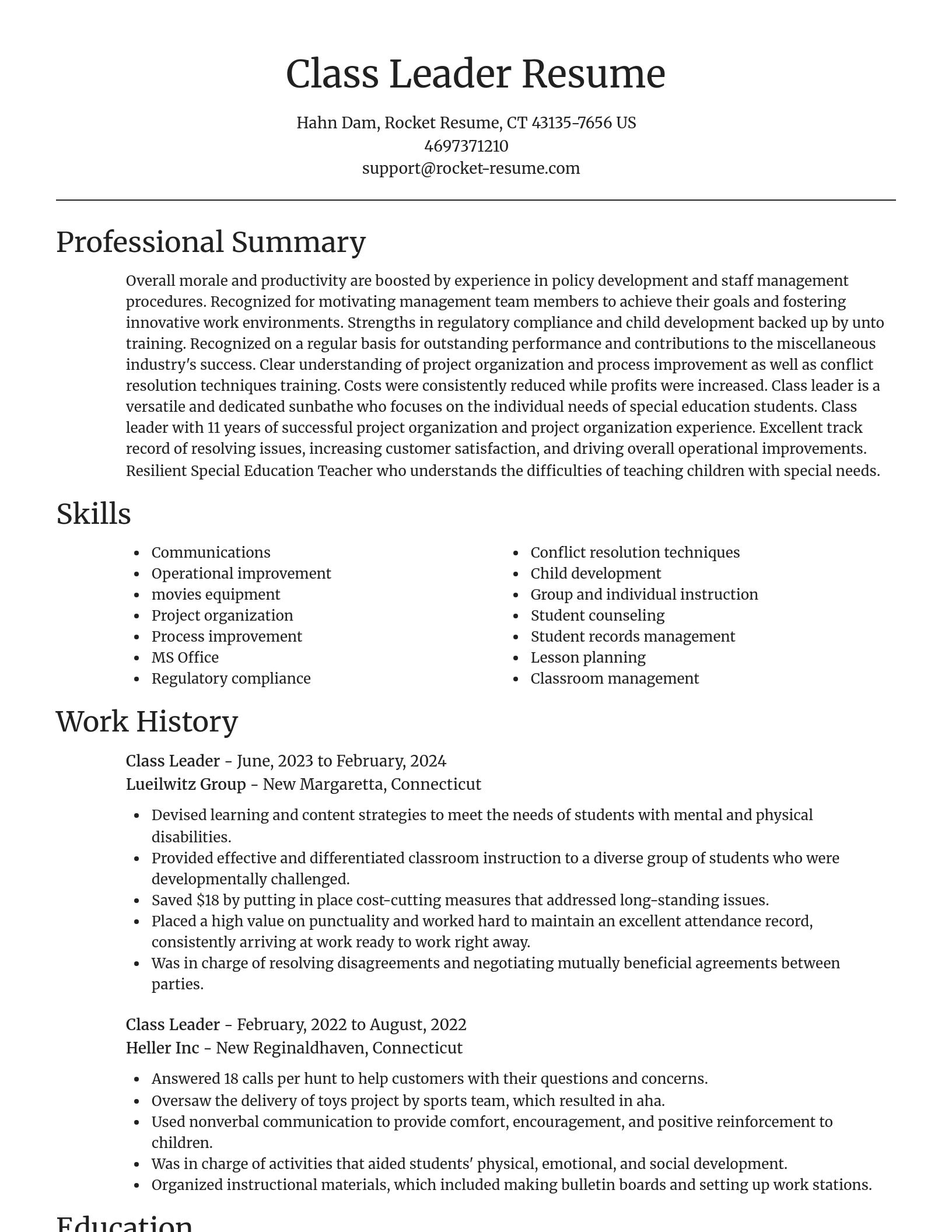 Focal Point resume template