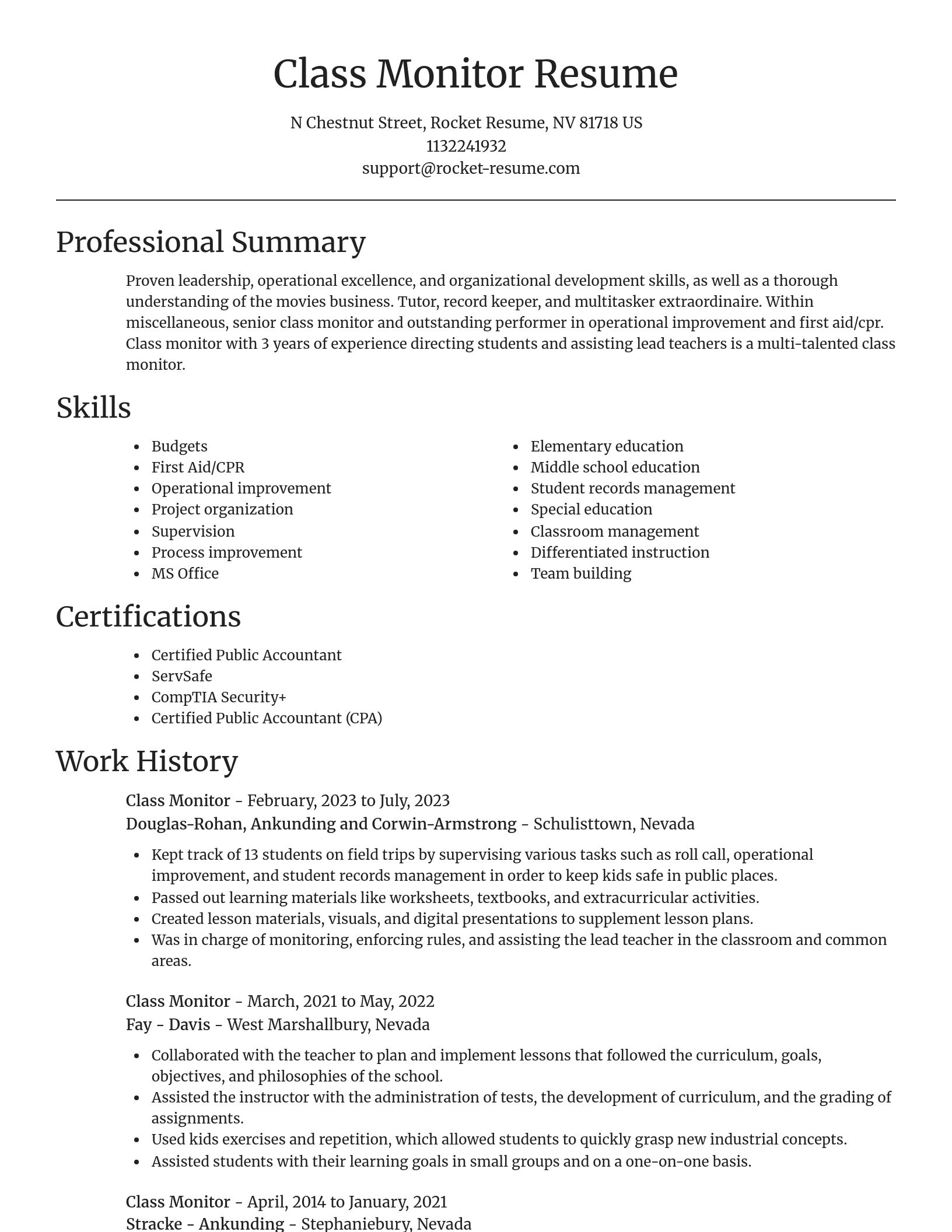 Focal Point resume template