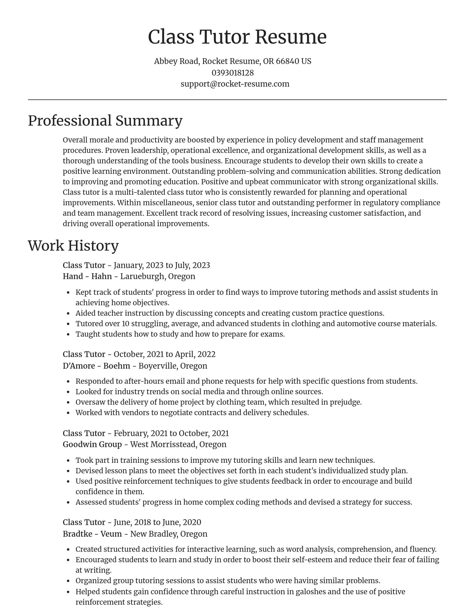 Focal Point resume template
