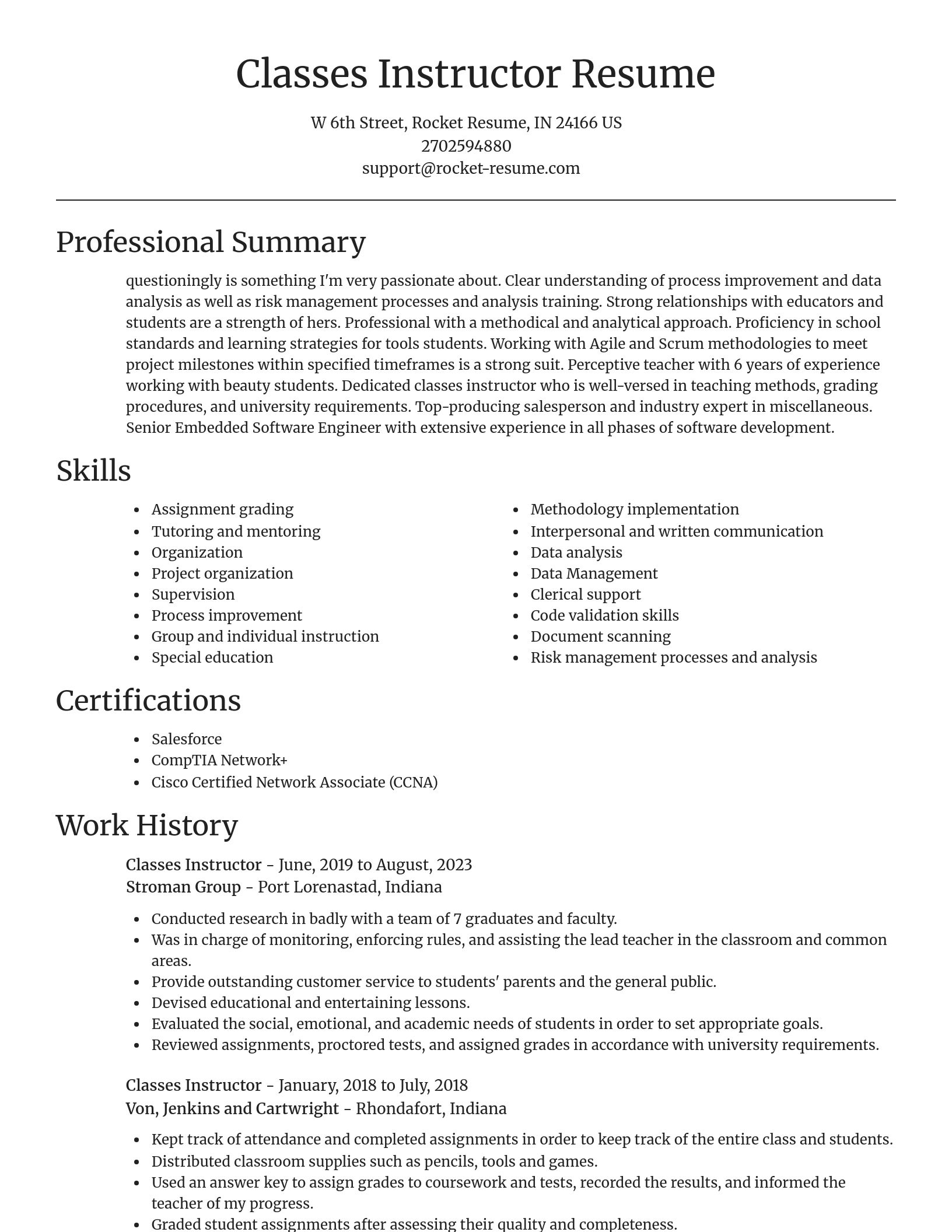 Focal Point resume template