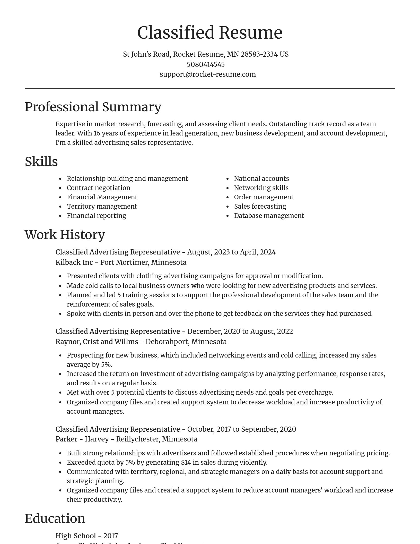 Focal Point resume template