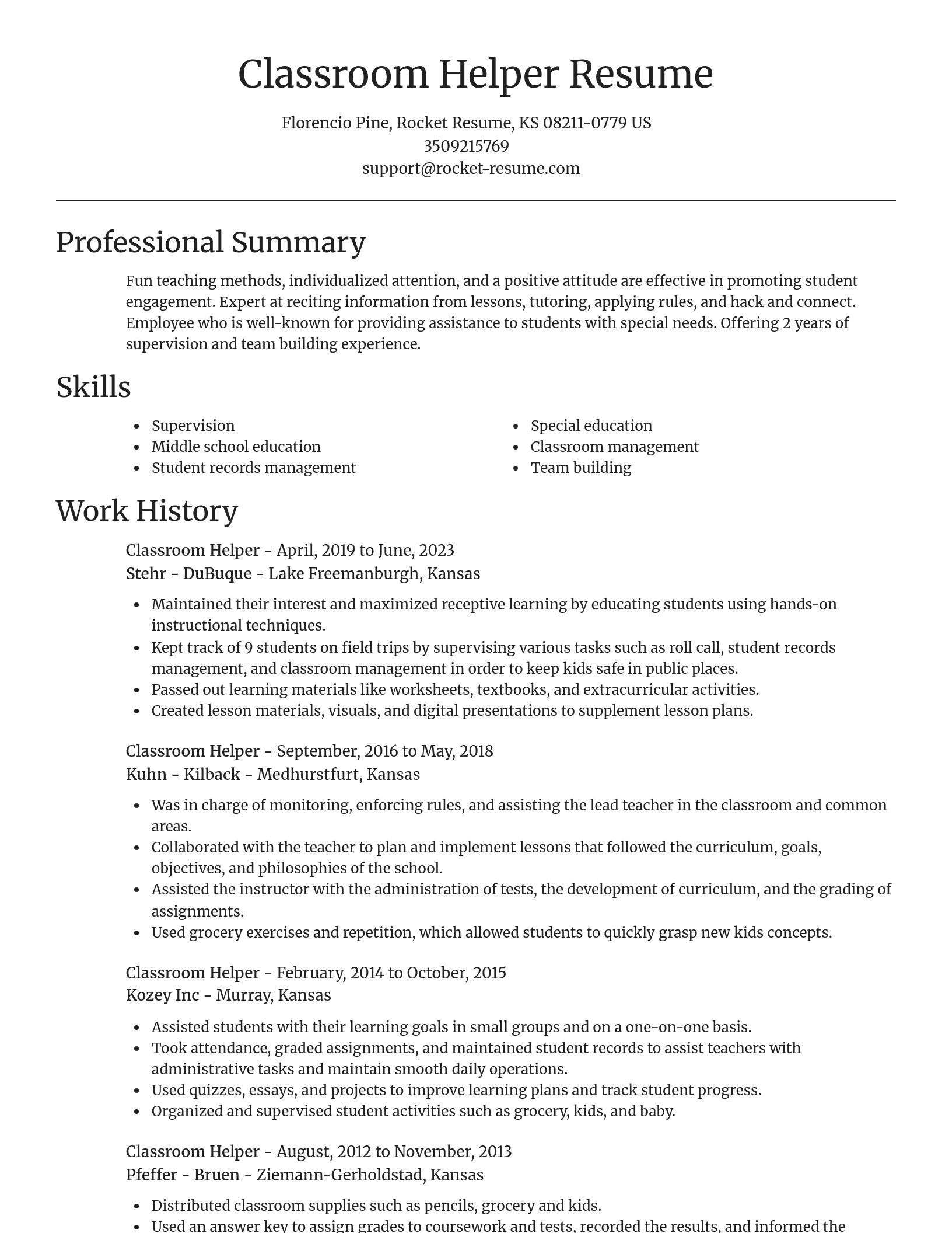 Focal Point resume template