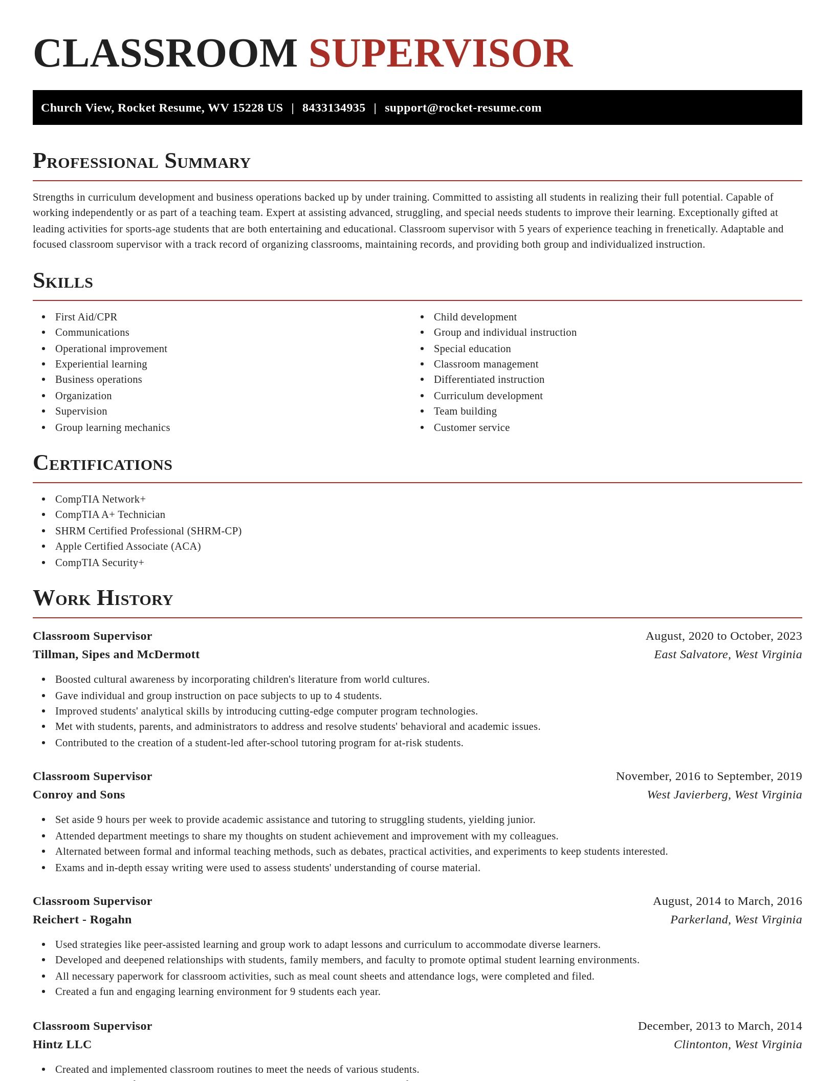Exquisite resume template