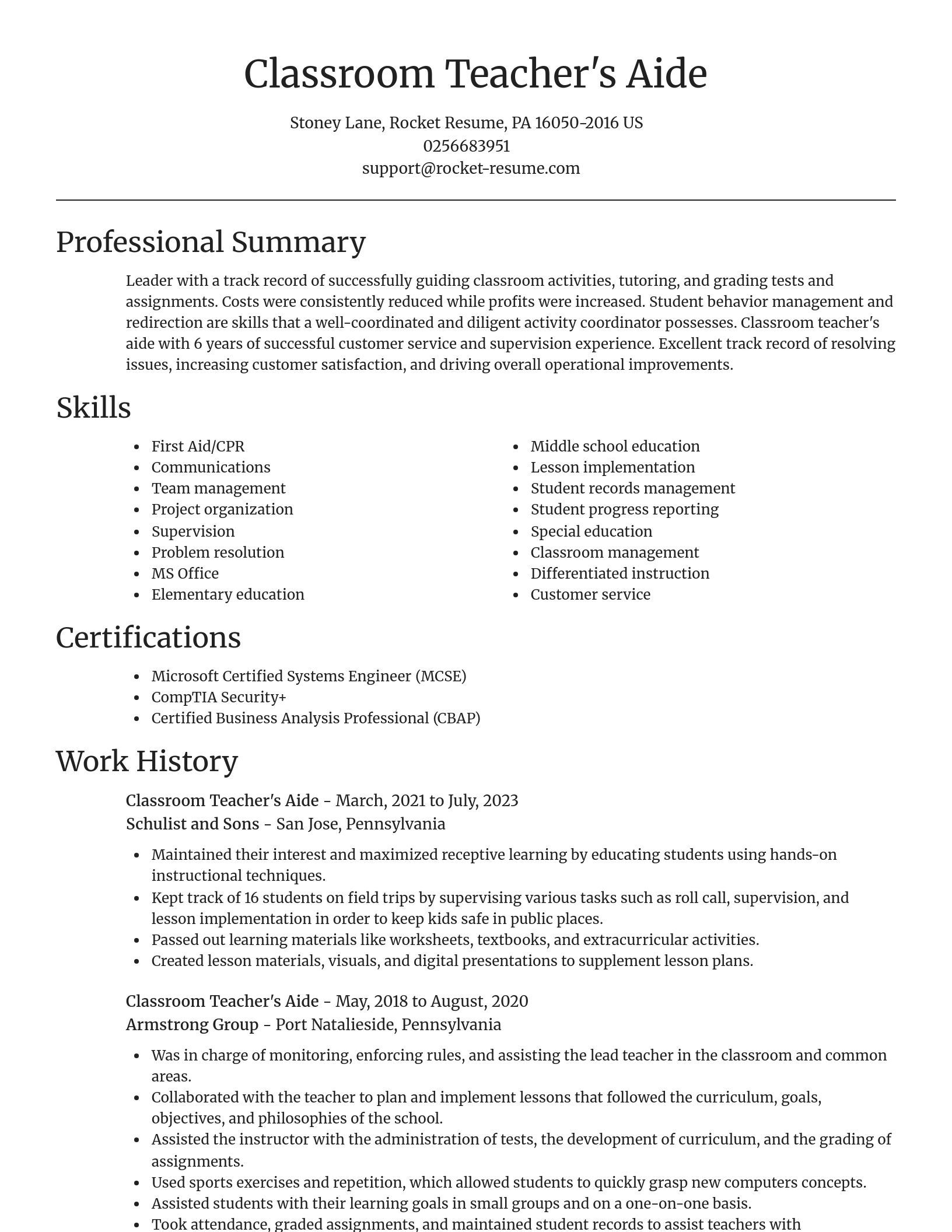 Focal Point resume template