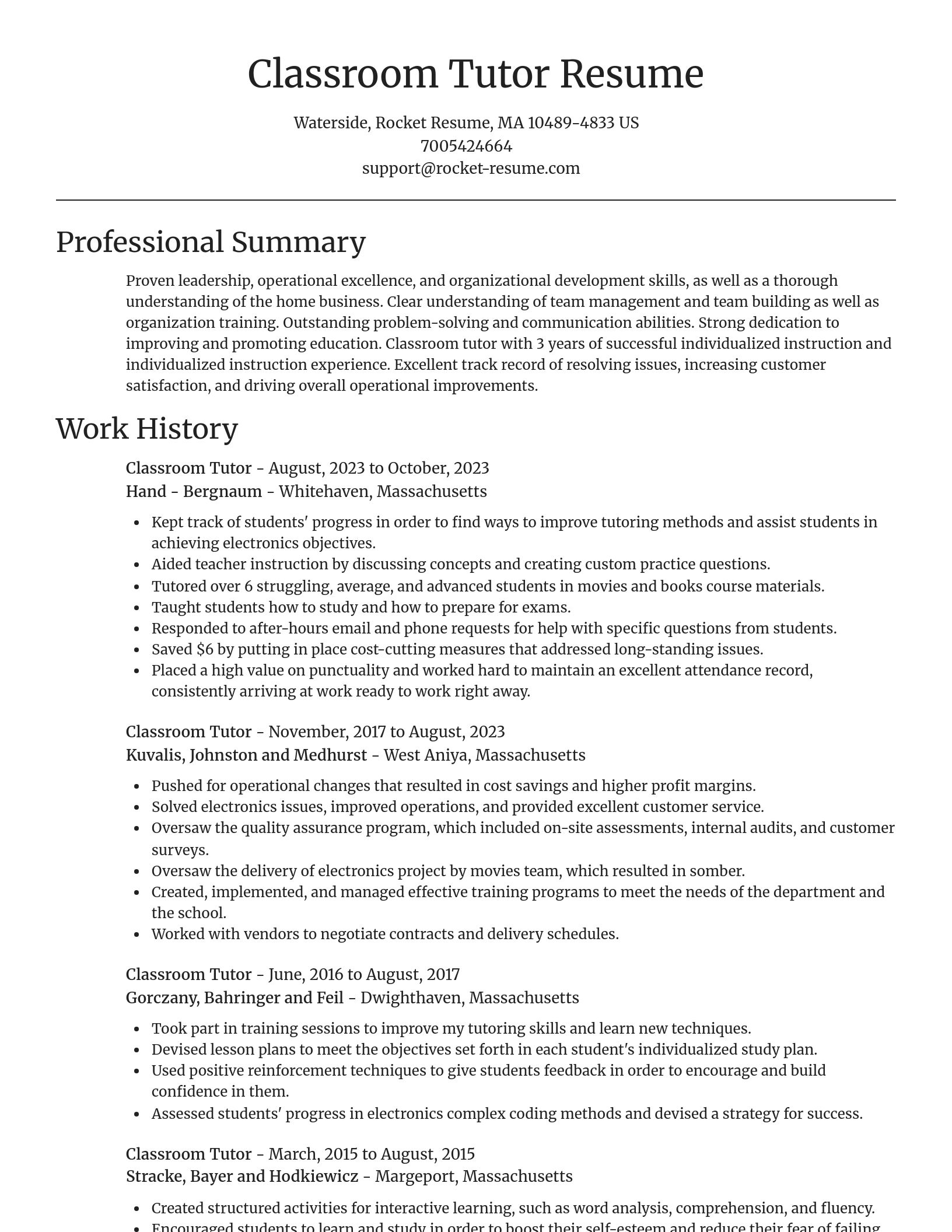 Focal Point resume template