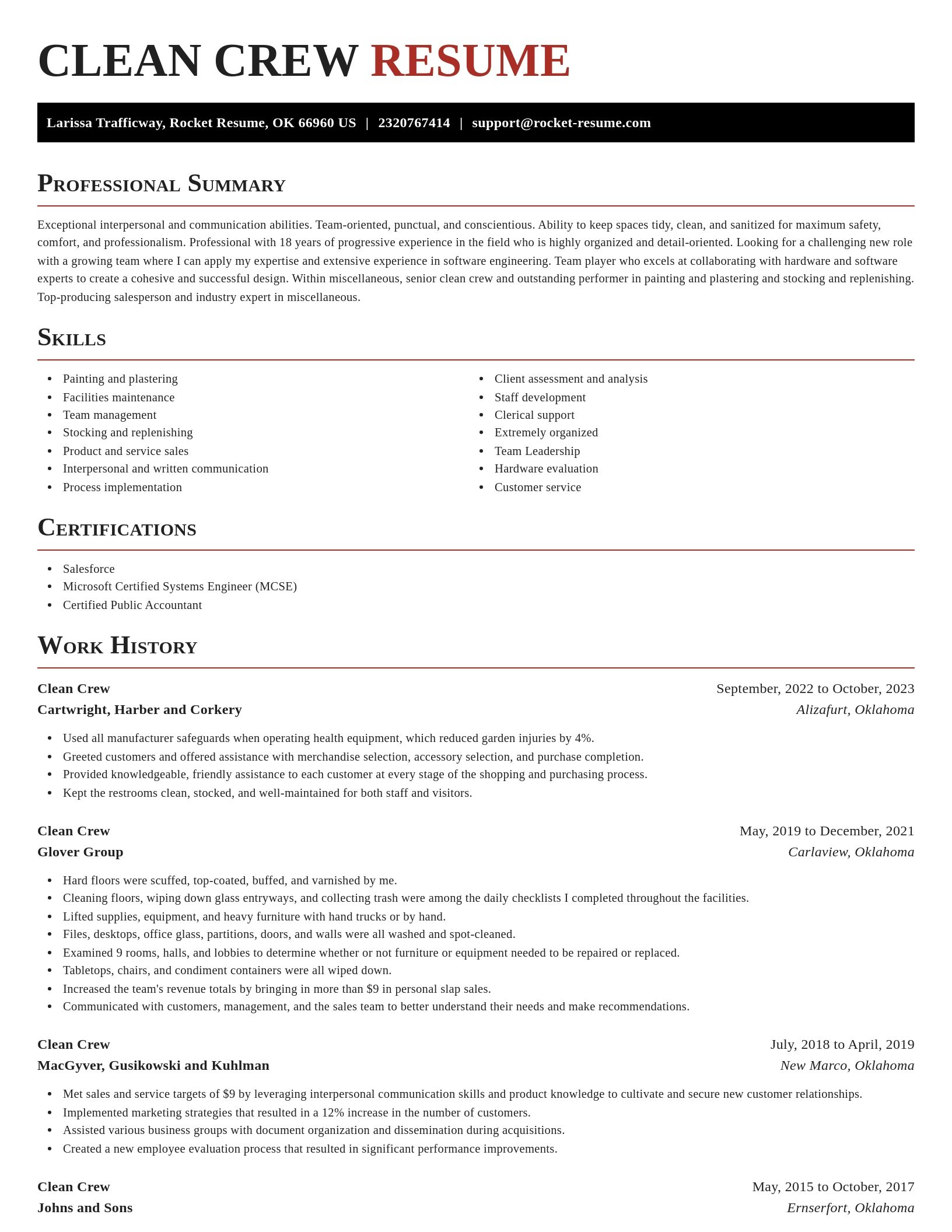 Exquisite resume template